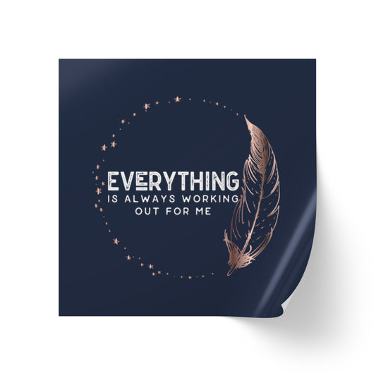 INSPIRED Everything is always... Square Sticker Label Rolls