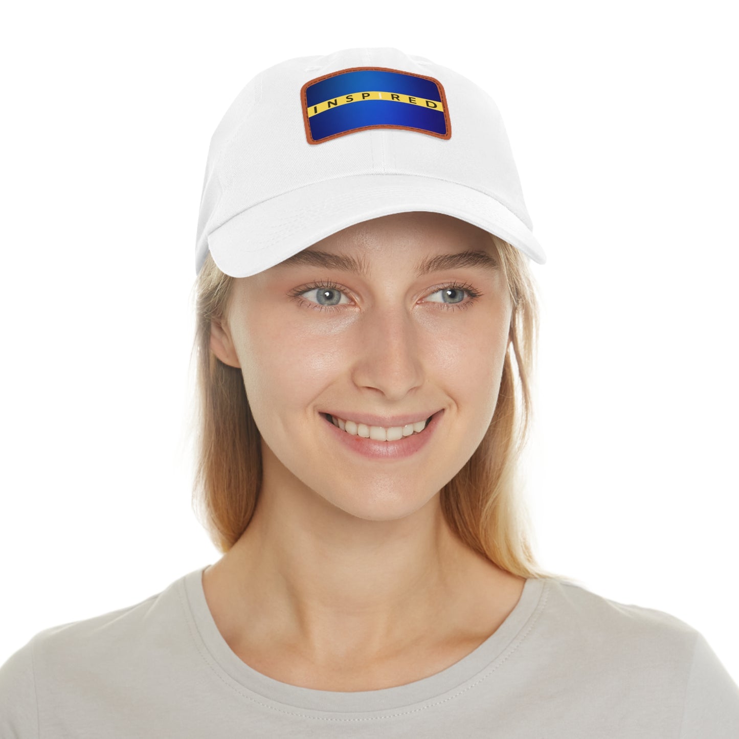 INSPIRED HWWF Dad Hat with Leather Patch