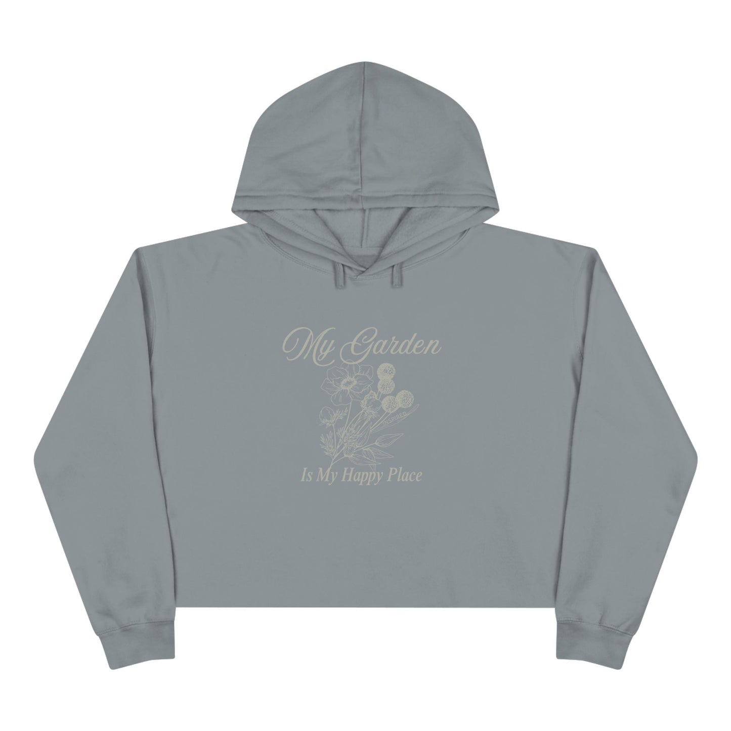 INSPIRED GARDEN M Crop Hoodie
