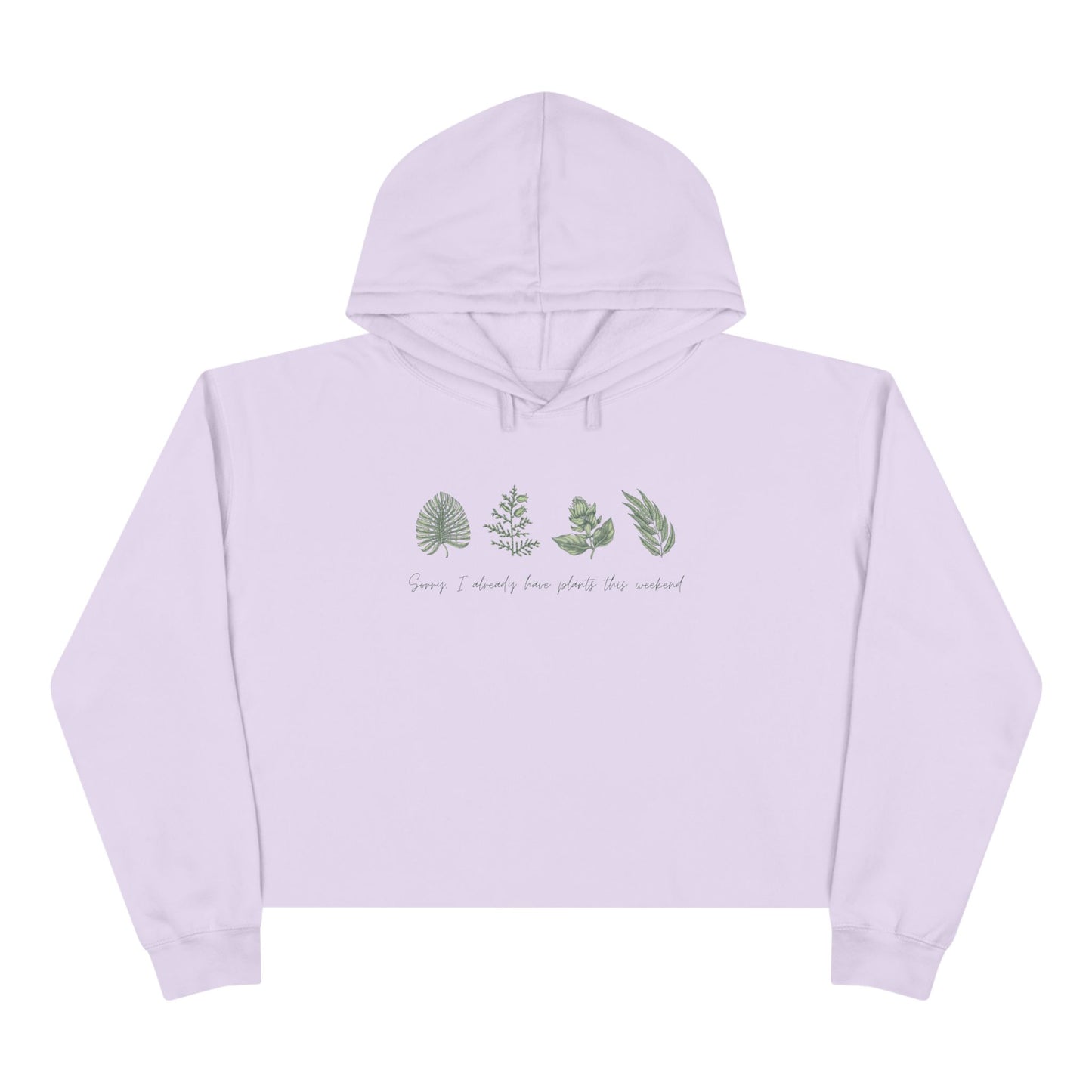 INSPIRED GARDEN P Crop Hoodie