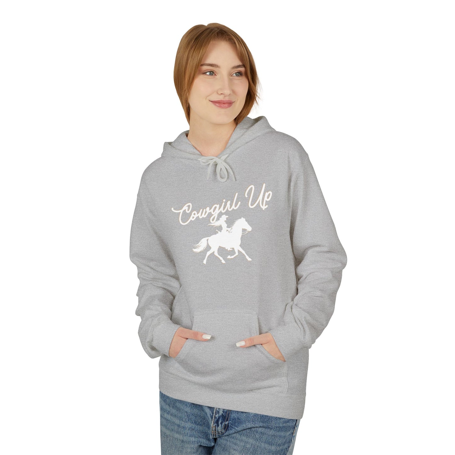 COWGIRL UP UNISEX Midweight Softstyle Fleece Hoodie