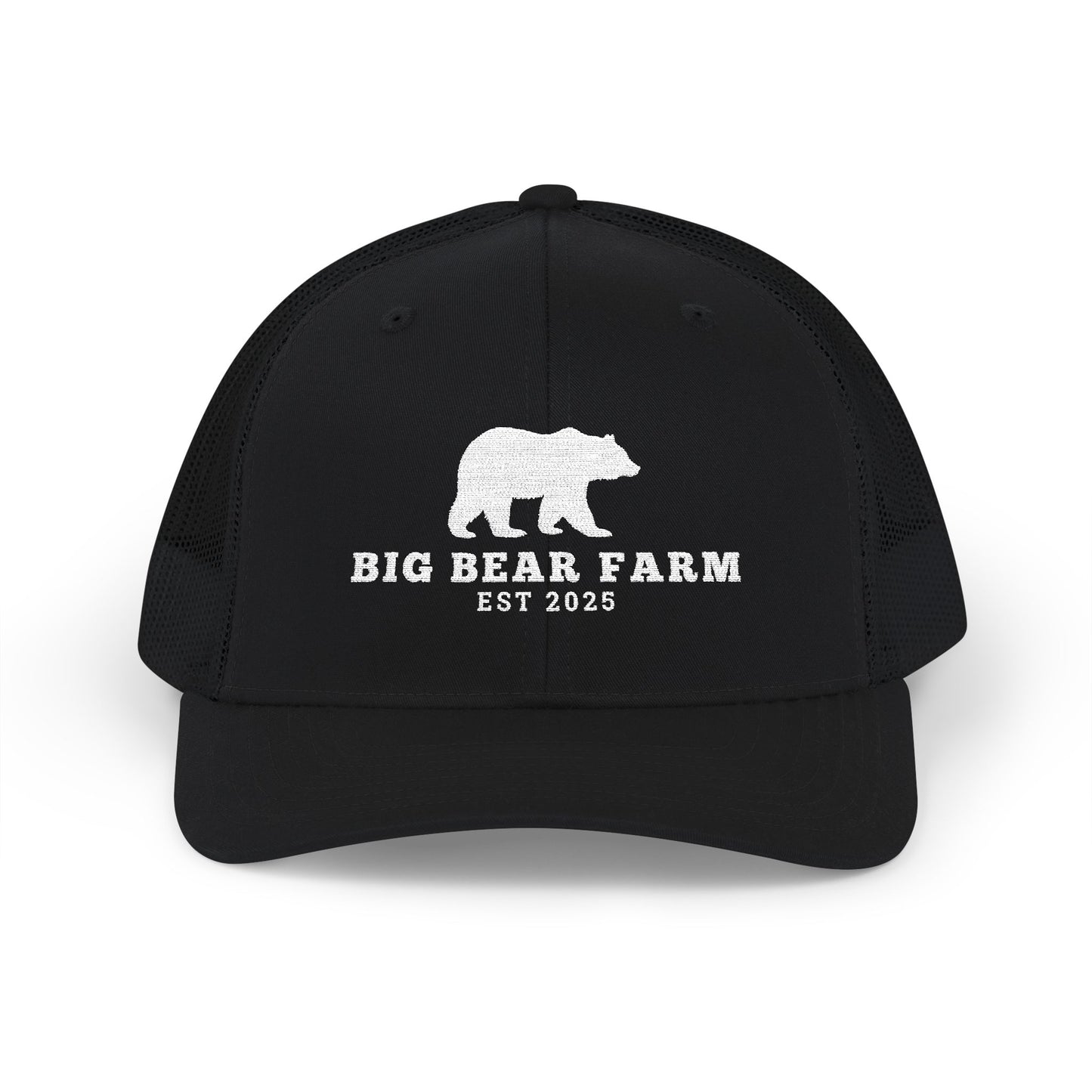 Big Bear Farm Trucker Cap - Embroidered Hat for Outdoor Lovers
