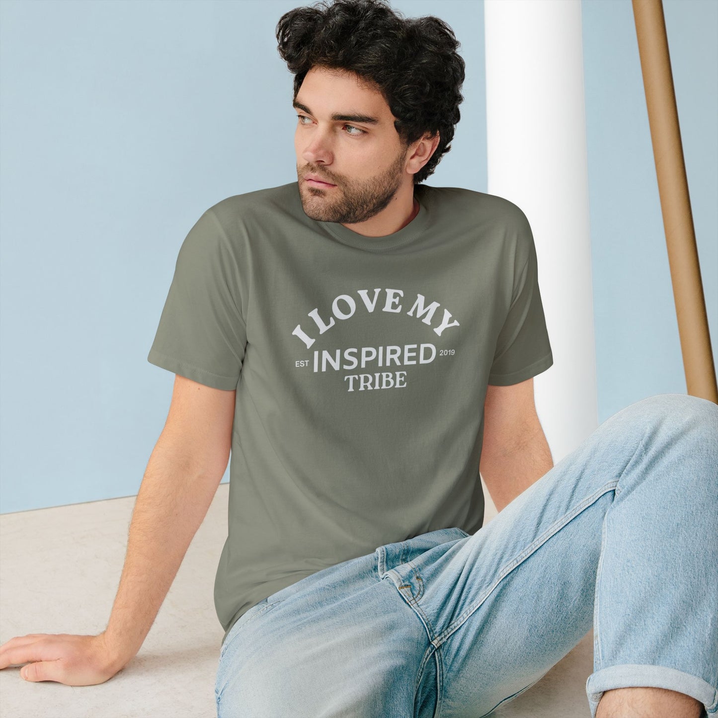 I LOVE MY INSPIRED TRIBE Organic UNISEX Staple T-shirt