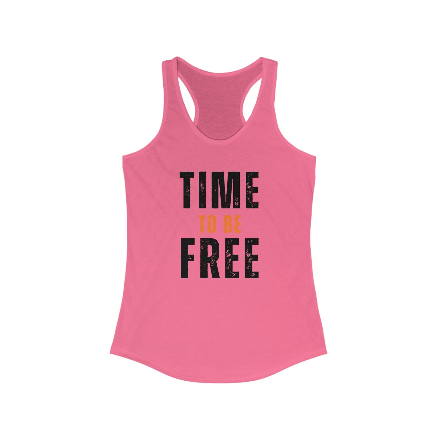 INSPIRED Time To Be Free B WOMEN'S Racerback Tank