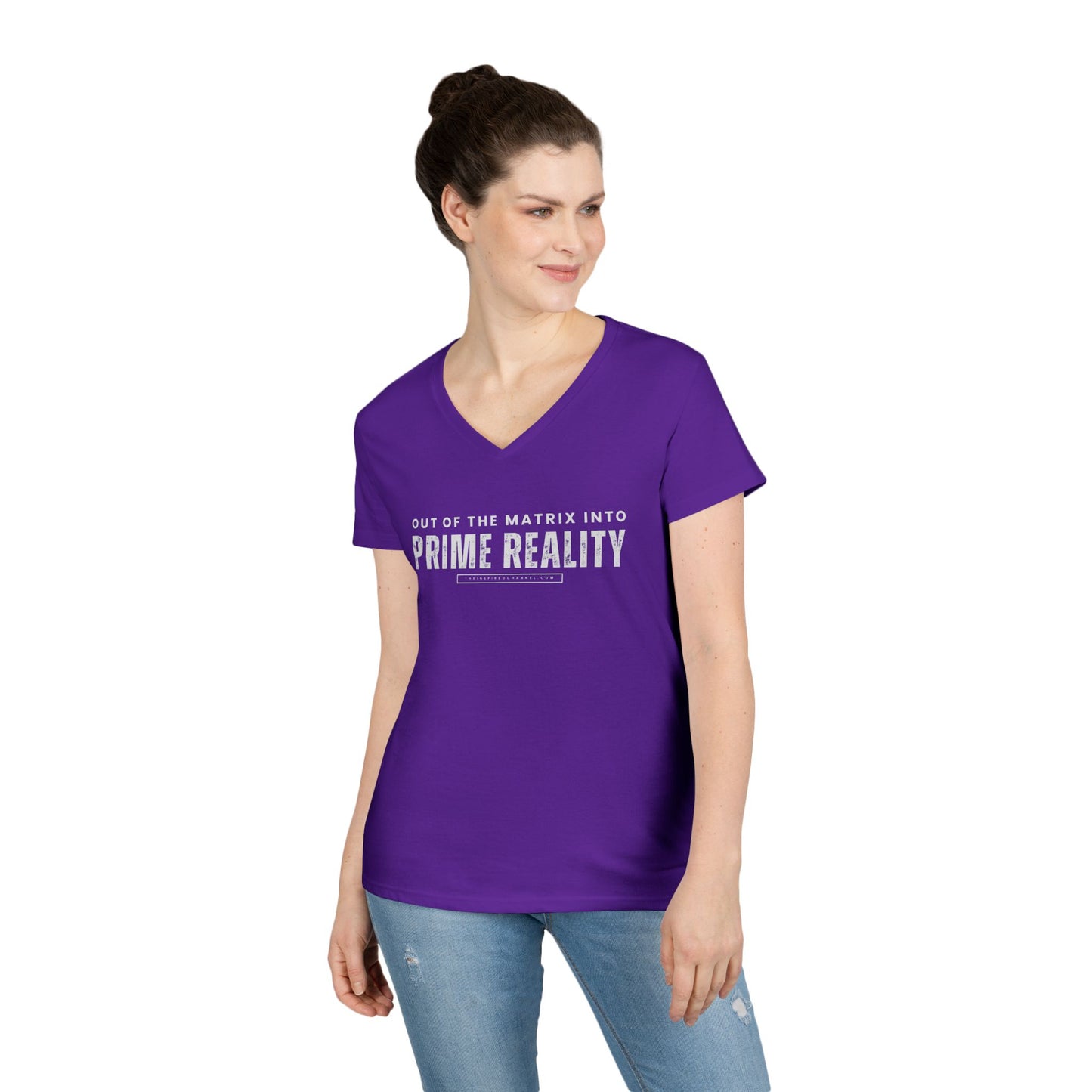 PRIME REALITY Ladies' V-Neck T-Shirt