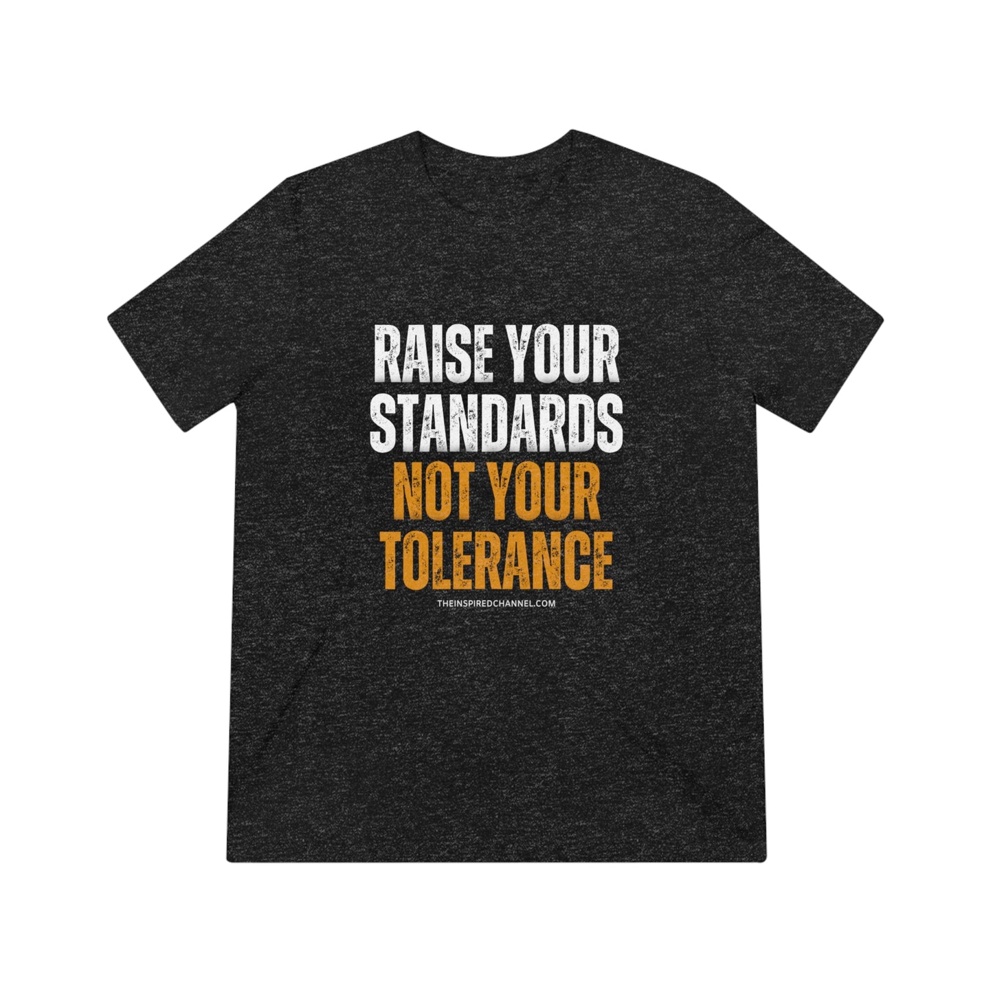 INSPIRED RAISE YOUR STANDARDS UNISEX Triblend Tee