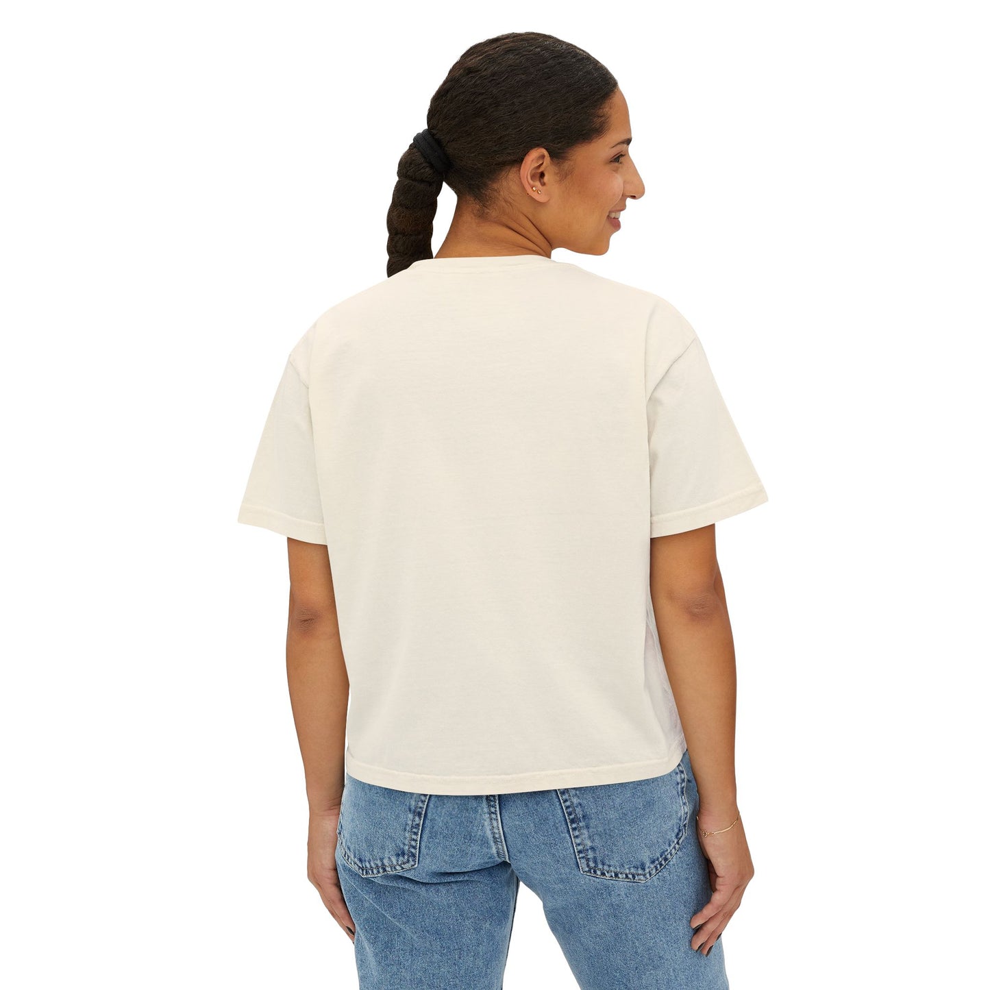 INSPIRED Big Bear Farm Women's Boxy Tee — Minimal Rustic Bear Logo, Est. 2025