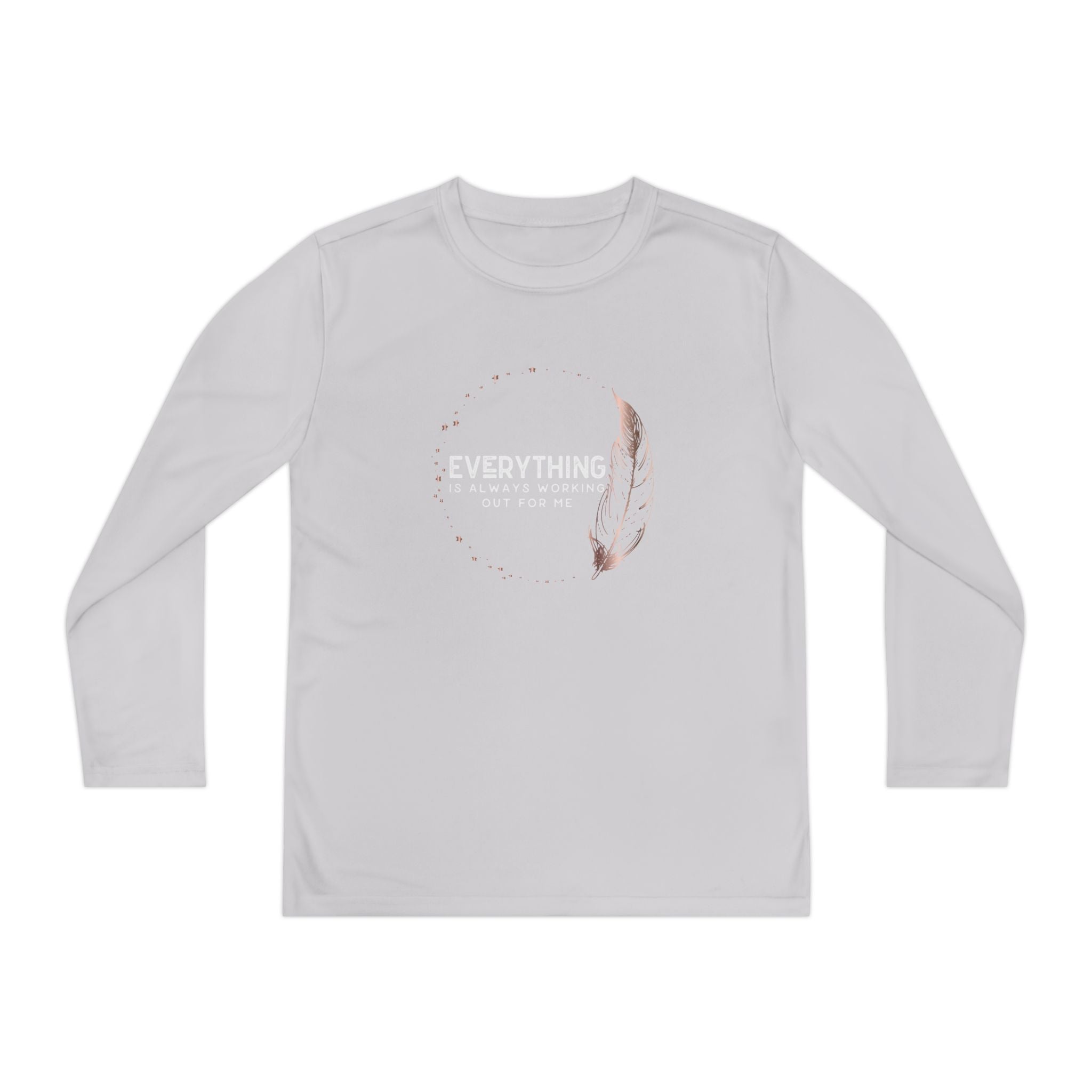 INSPIRED Everything Is Always... Youth Long Sleeve Competitor Tee