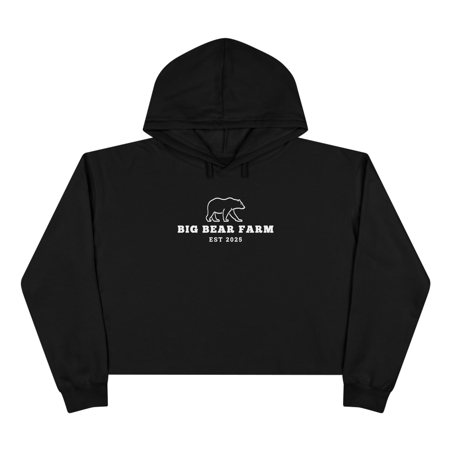 INSPIRED Big Bear Crop Hoodie