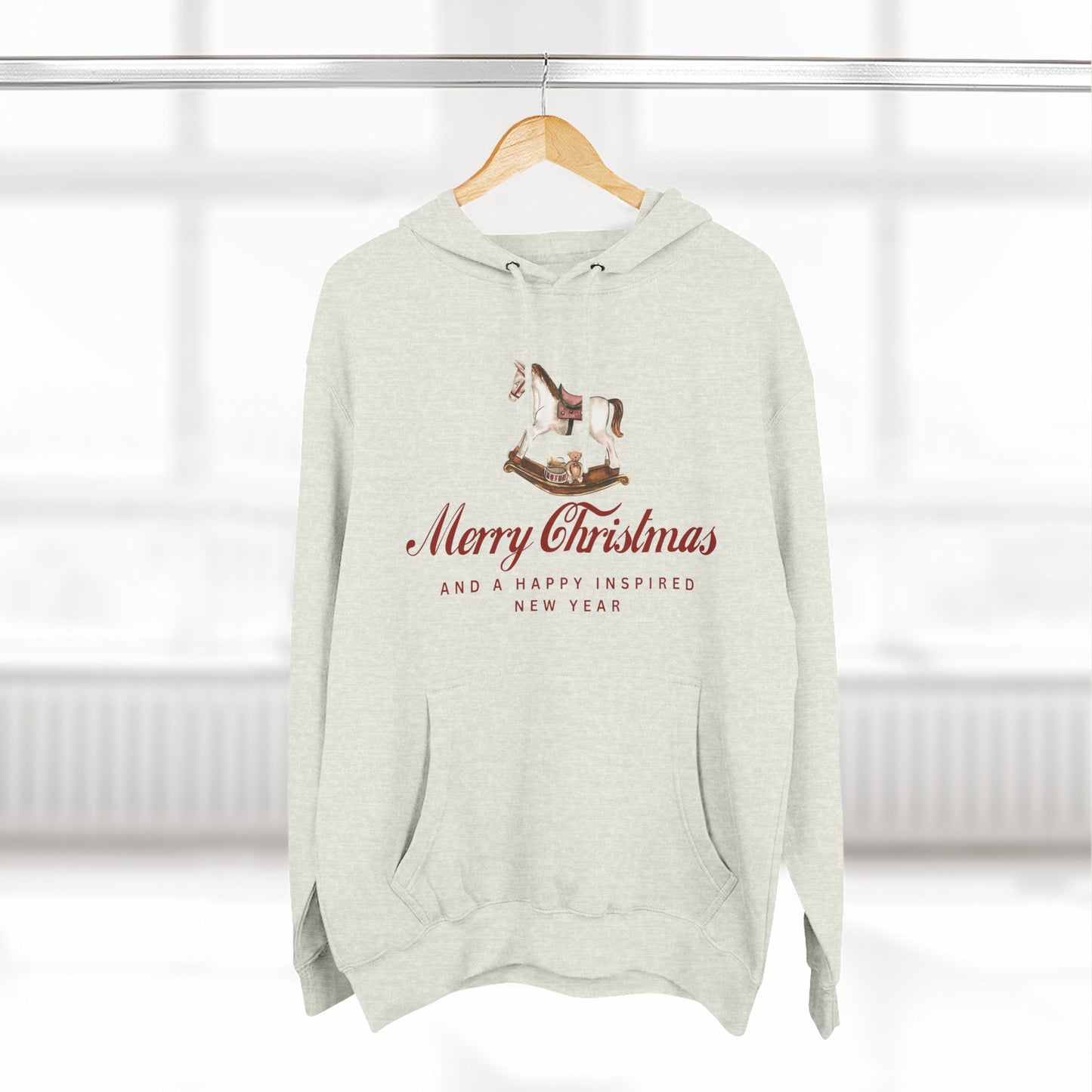 INSPIRED  SPECIAL CHRISTMAS Edition Horse Hoodie UNISEX