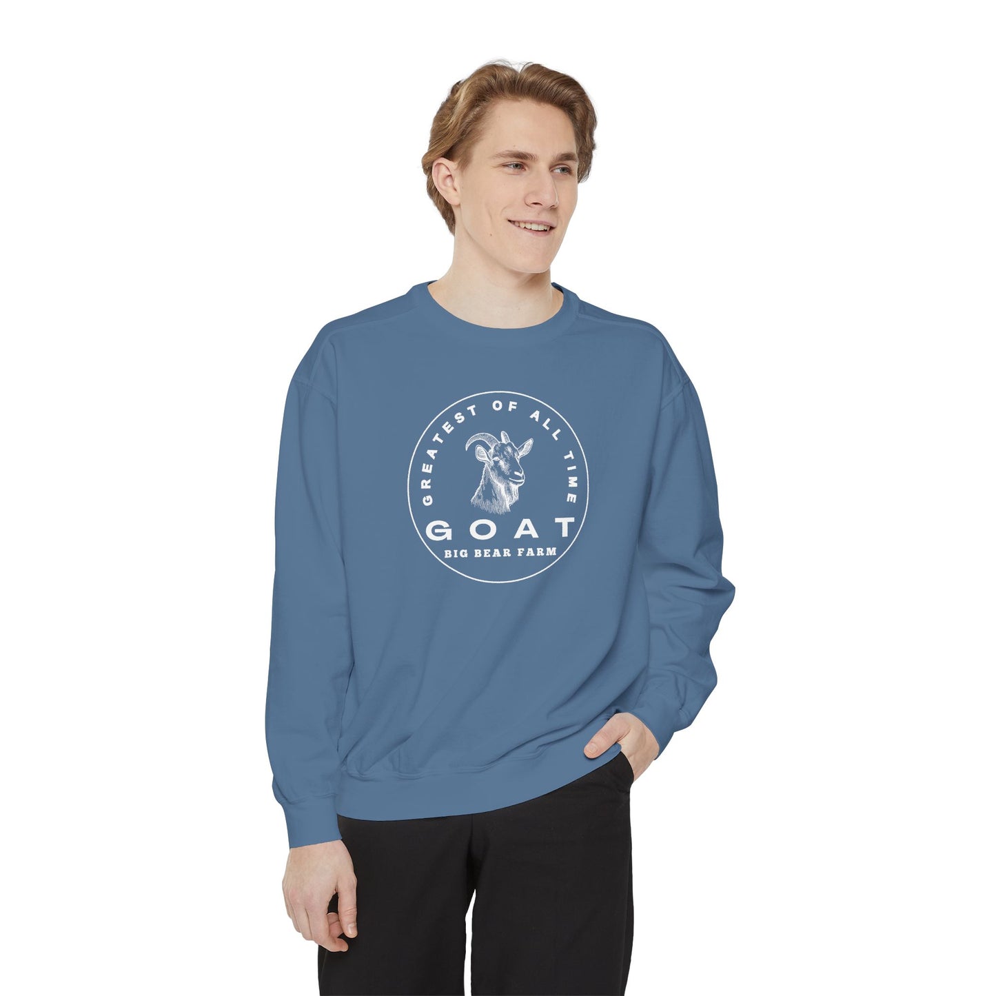 INSPIRED GOAT UNISEX Garment-Dyed Sweatshirt
