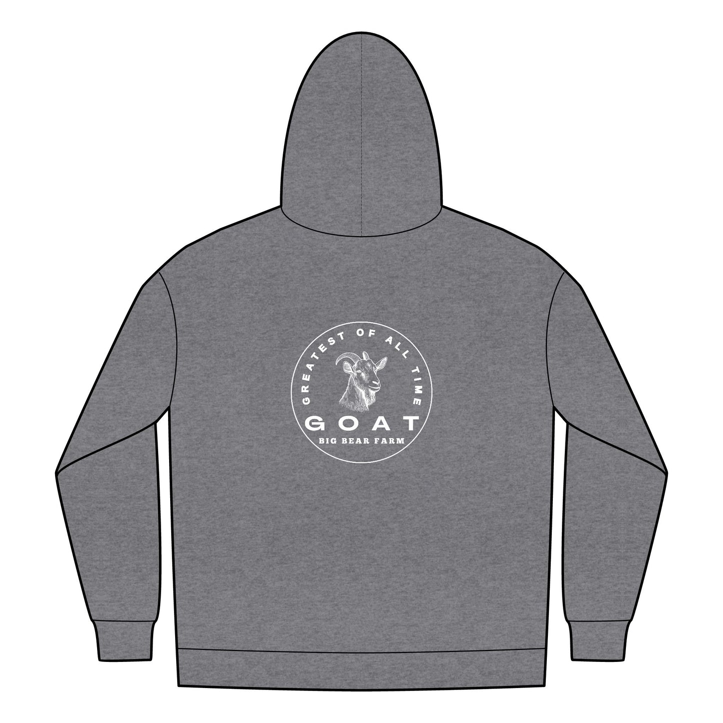 INSPIRED GOAT Logo Full-Zip Hoodie UNISEX