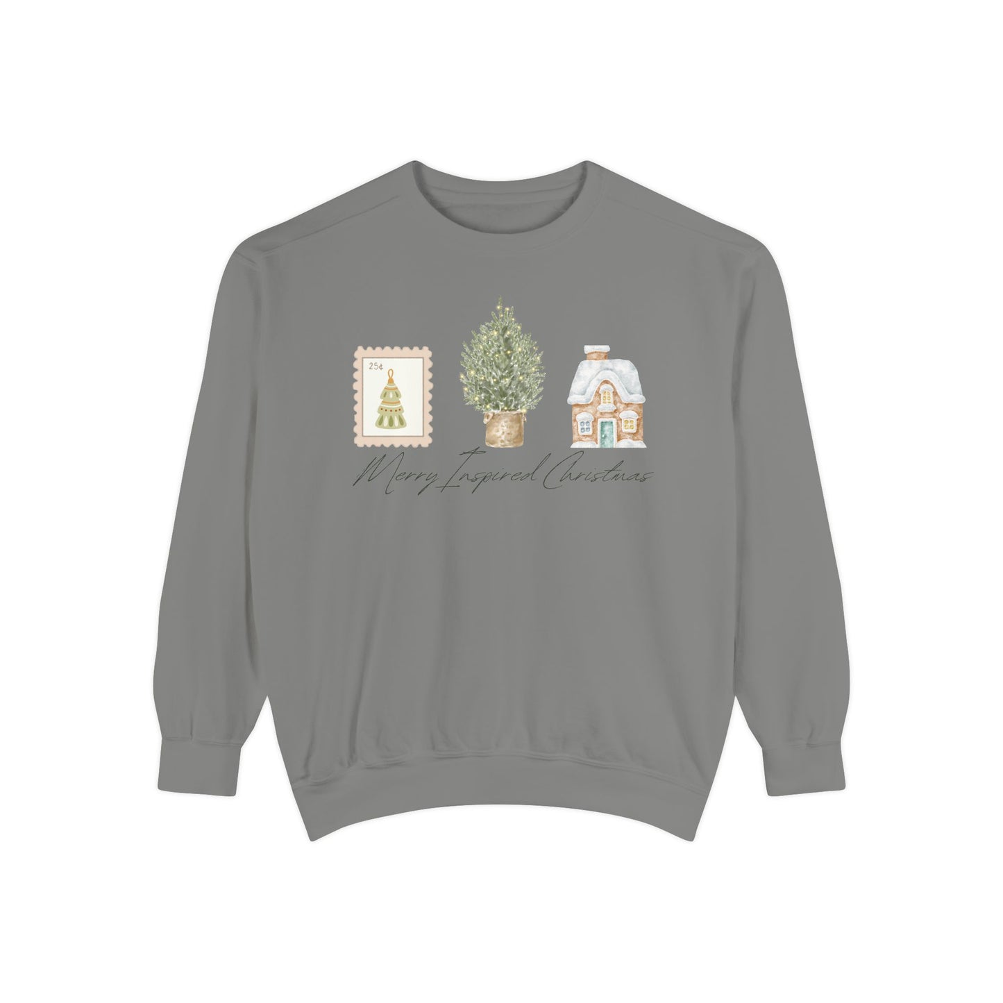 INSPIRED SPECIAL CHRISTMAS EDITION PC UNISEX Garment-Dyed Sweatshirt