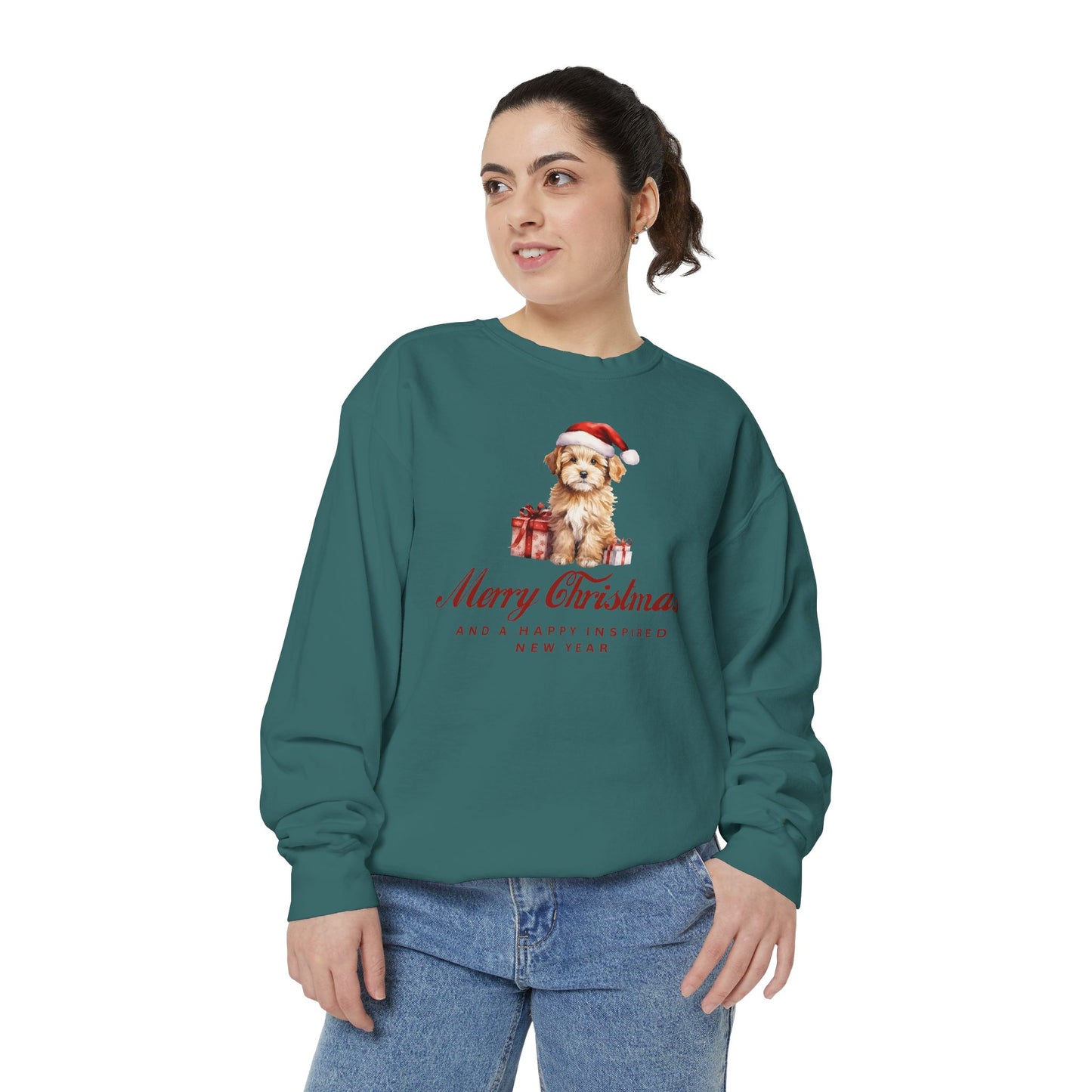 INSPIRED SPECIAL CHRISTMAS EDITION Dog UNISEX Garment-Dyed Sweatshirt