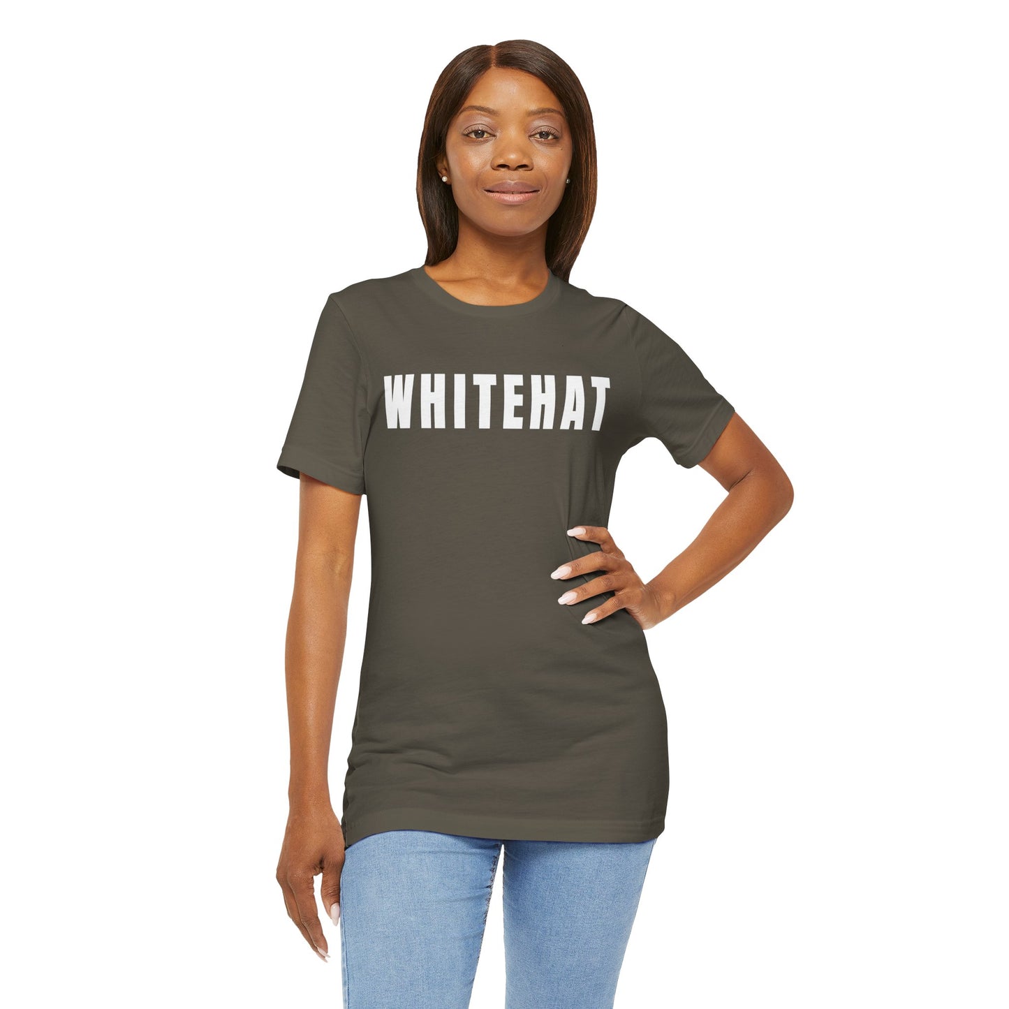 INSPIRED WHITEHAT Unisex Jersey Short Sleeve Tee
