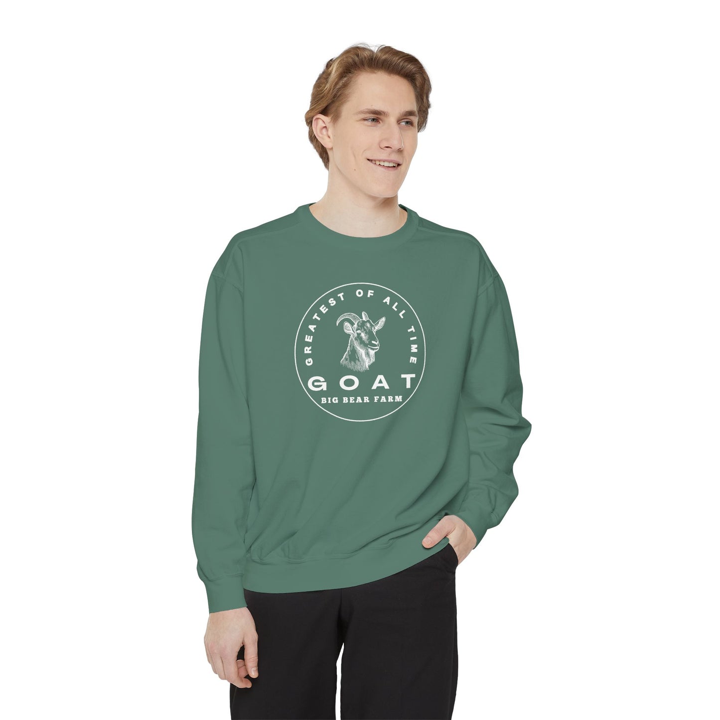 INSPIRED GOAT UNISEX Garment-Dyed Sweatshirt