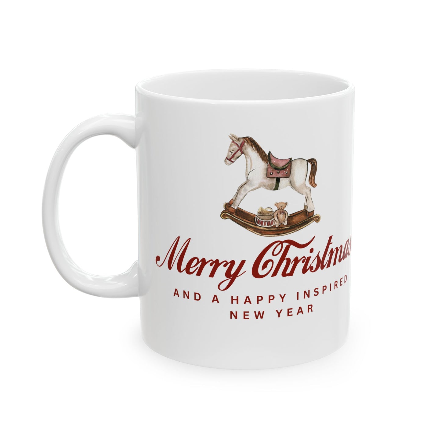 INSPIRED CHRISTMAS SPECIAL EDITION  Horse Ceramic Mug  Coffee Cup
