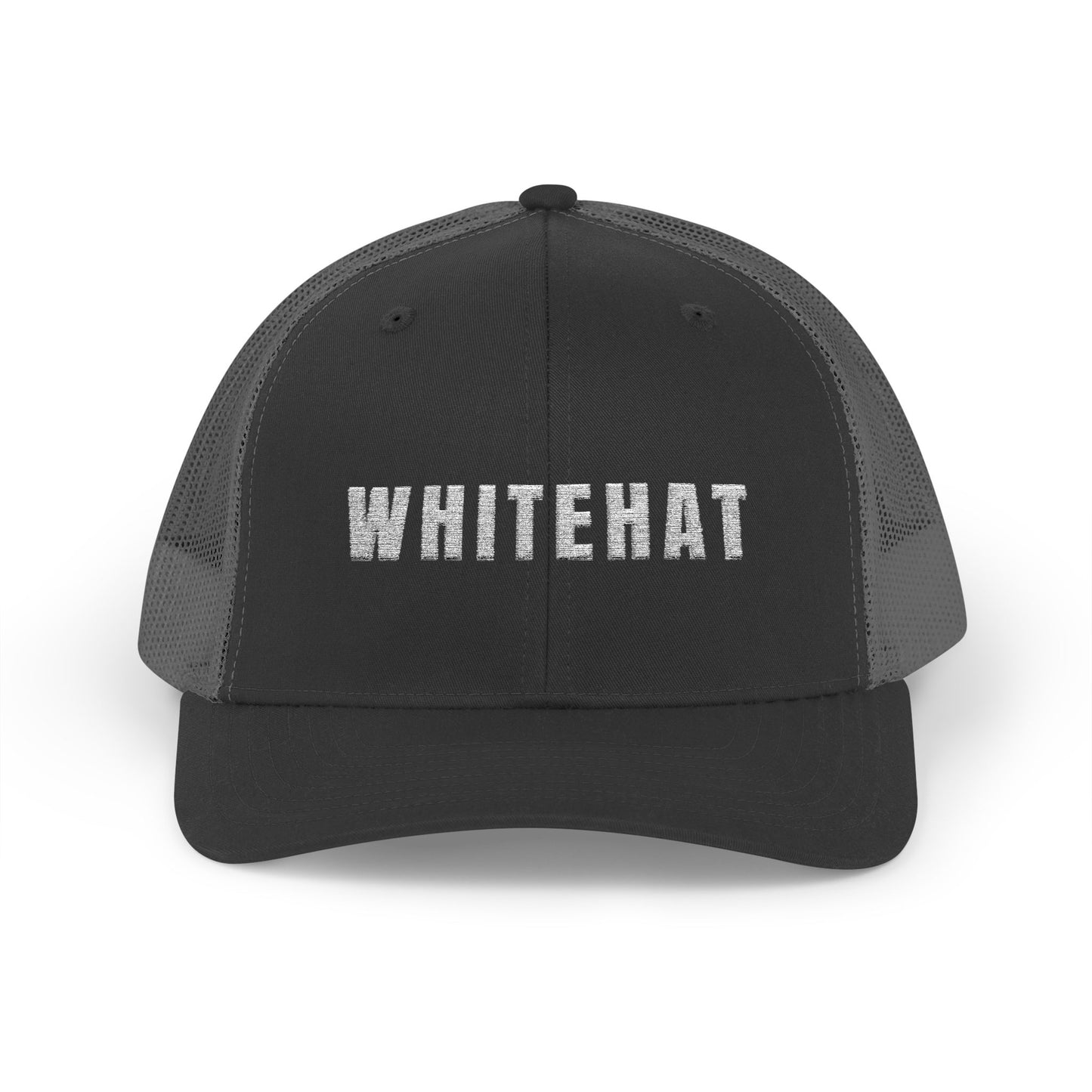 INSPIRED WHITEHAT Trucker Cap  Embroidered Mesh Snapback
