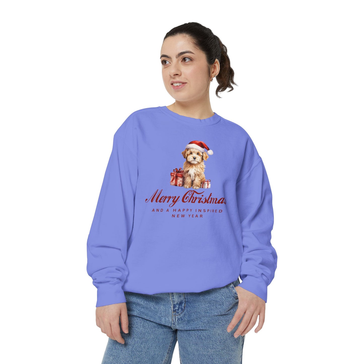 INSPIRED SPECIAL CHRISTMAS EDITION Dog UNISEX Garment-Dyed Sweatshirt