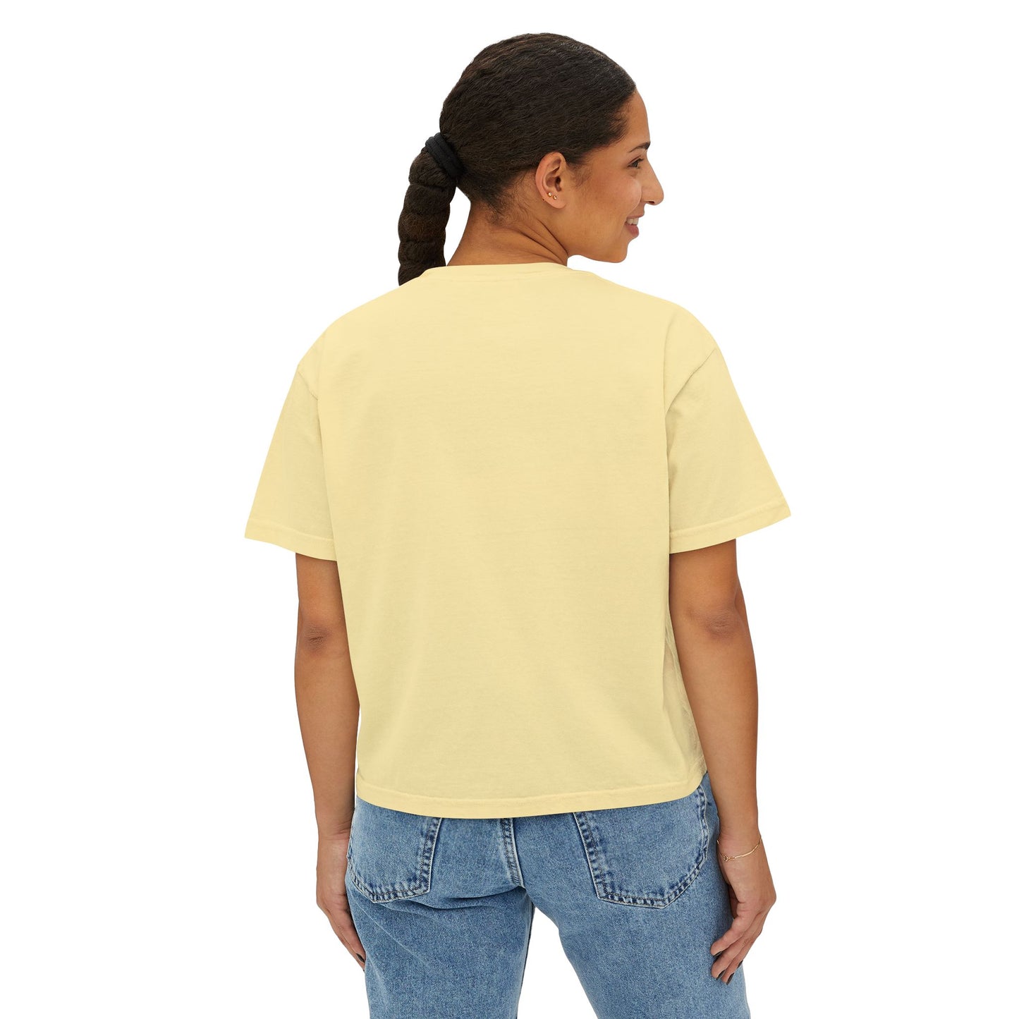 INSPIRED Big Bear Farm Women's Boxy Tee — Minimal Rustic Bear Logo, Est. 2025