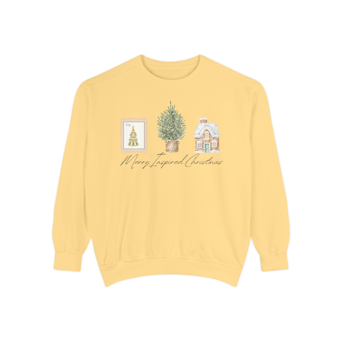 INSPIRED SPECIAL CHRISTMAS EDITION PC UNISEX Garment-Dyed Sweatshirt