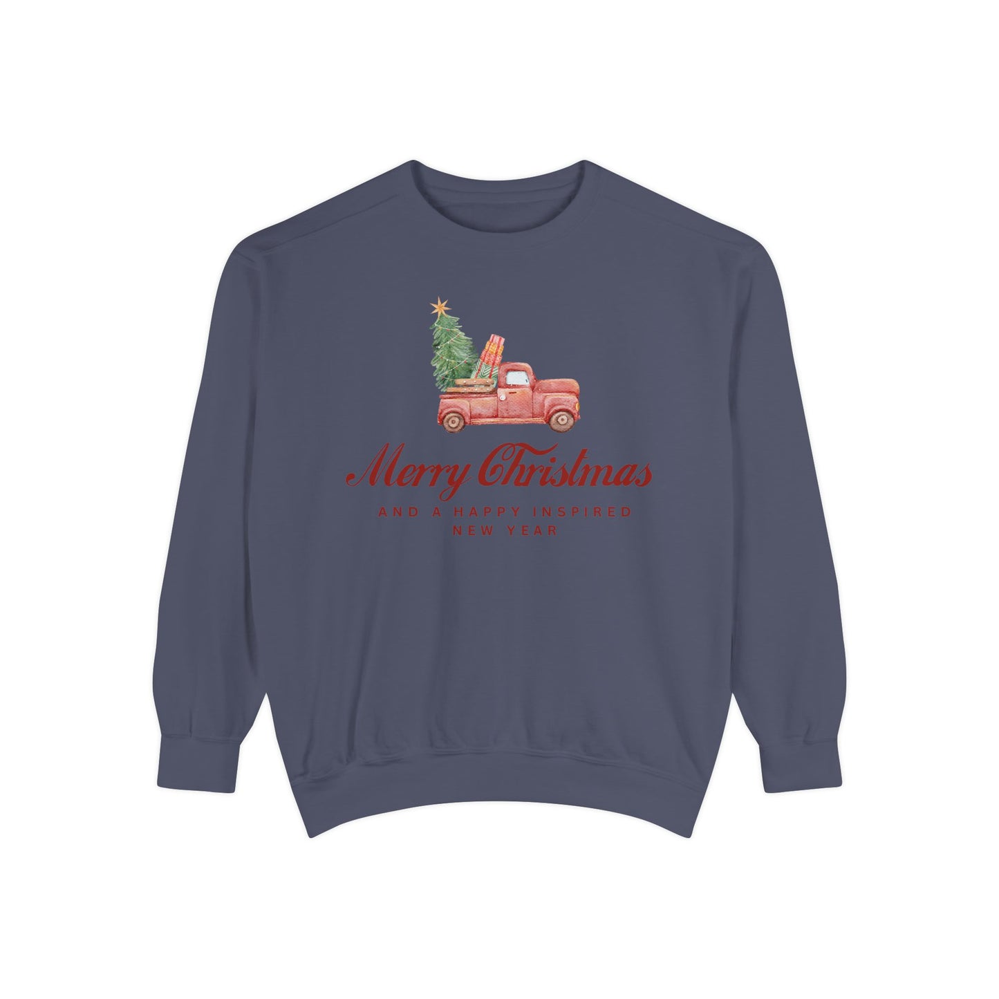 INSPIRED SPECIAL CHRISTMAS EDITION Truck UNISEX Garment-Dyed Sweatshirt