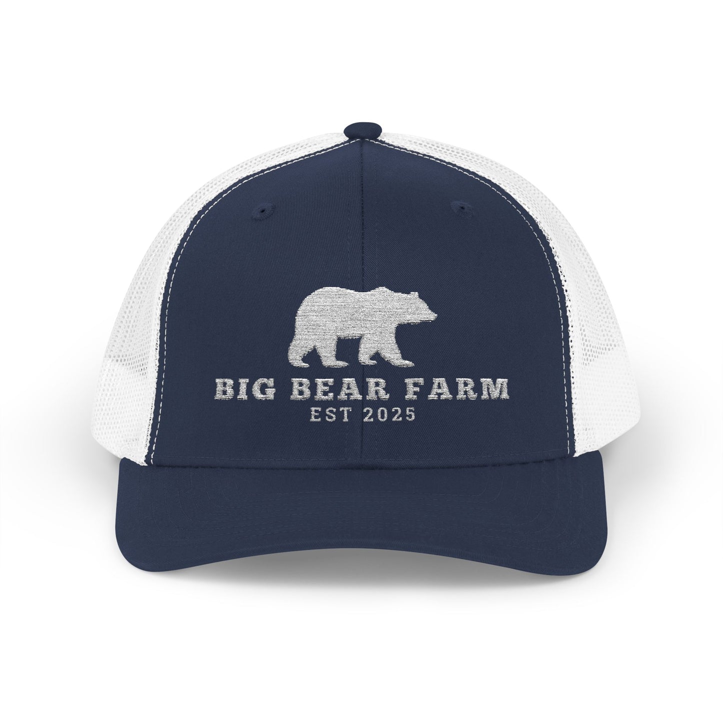INSPIRED B B FARM W Trucker Cap  Embroidered Mesh Snapback