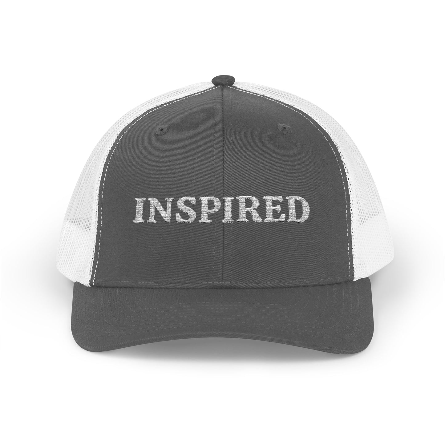 Inspired Snapback Trucker Cap — Rhinestone 'INSPIRED' Mesh Hat