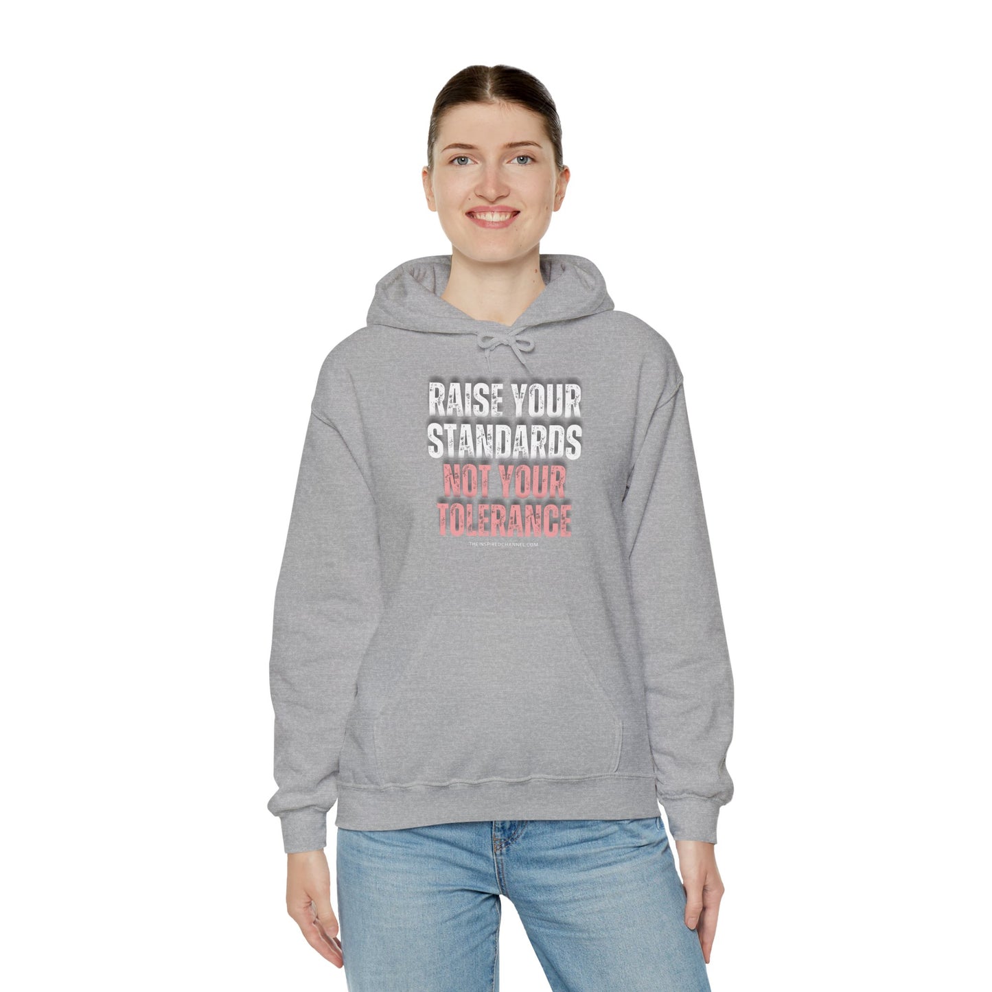 INSPIRED RAISE YOUR STANDARDS Unisex Heavy Blend™ Hooded Sweatshirt