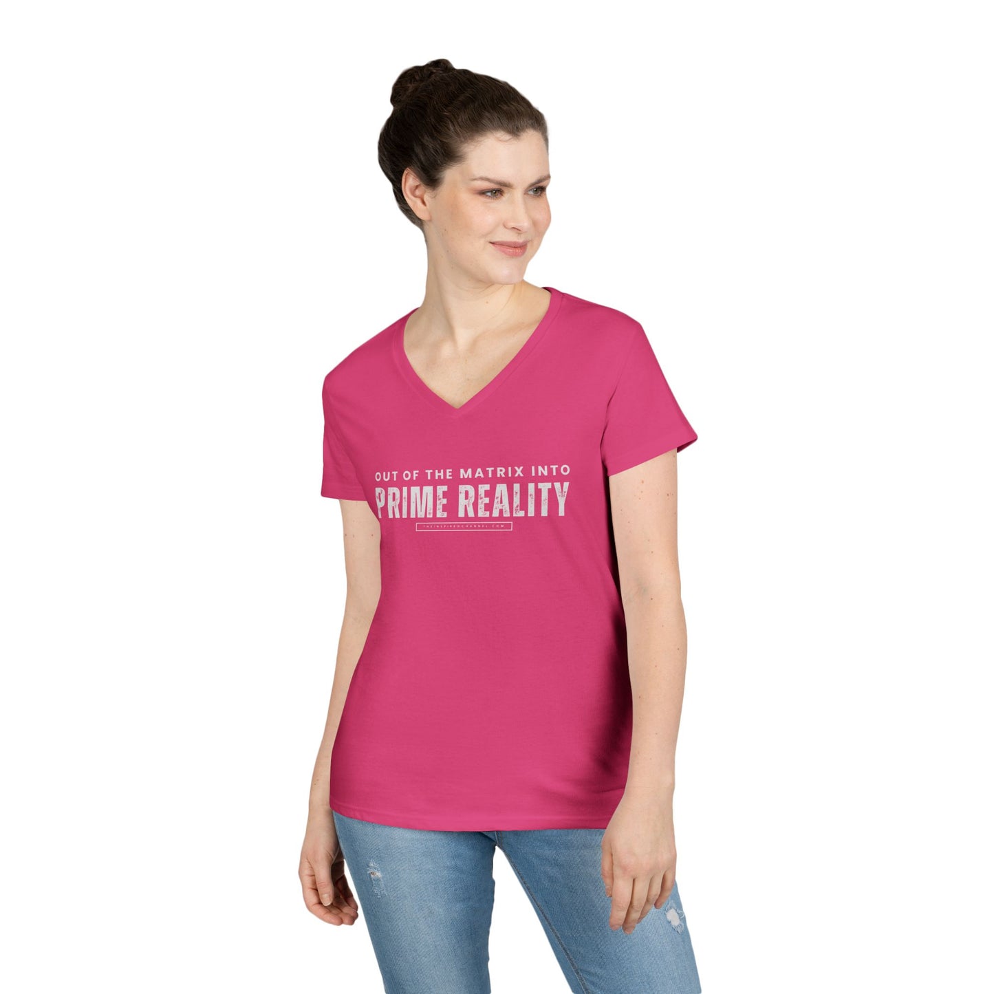 PRIME REALITY Ladies' V-Neck T-Shirt