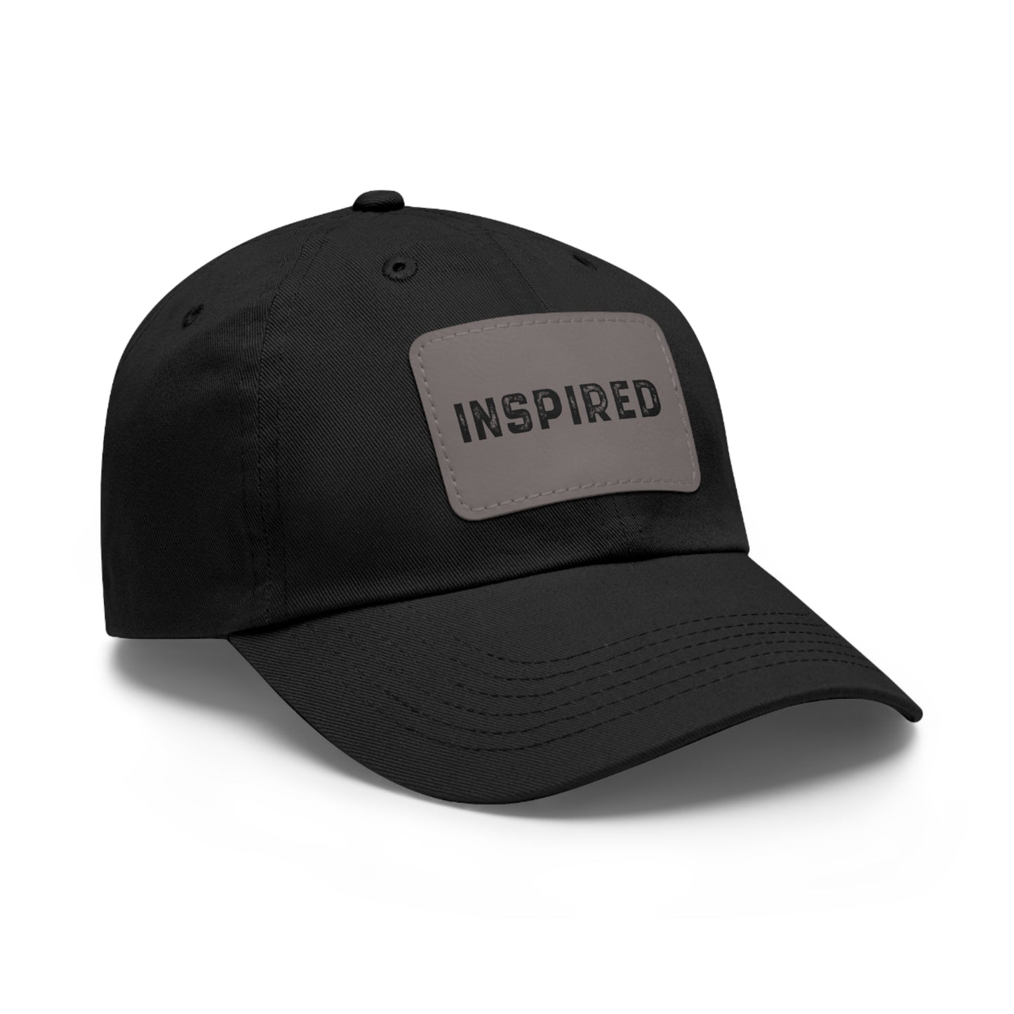 INSPIRED Dad Hat with Leather Patch