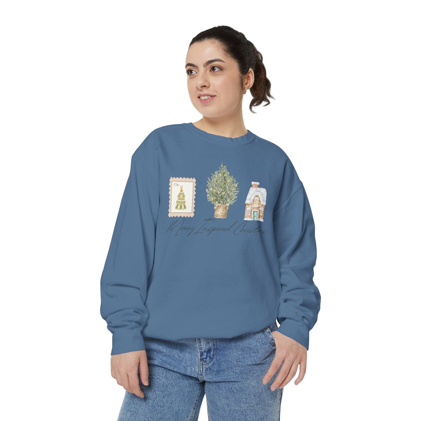 INSPIRED SPECIAL CHRISTMAS EDITION PC UNISEX Garment-Dyed Sweatshirt