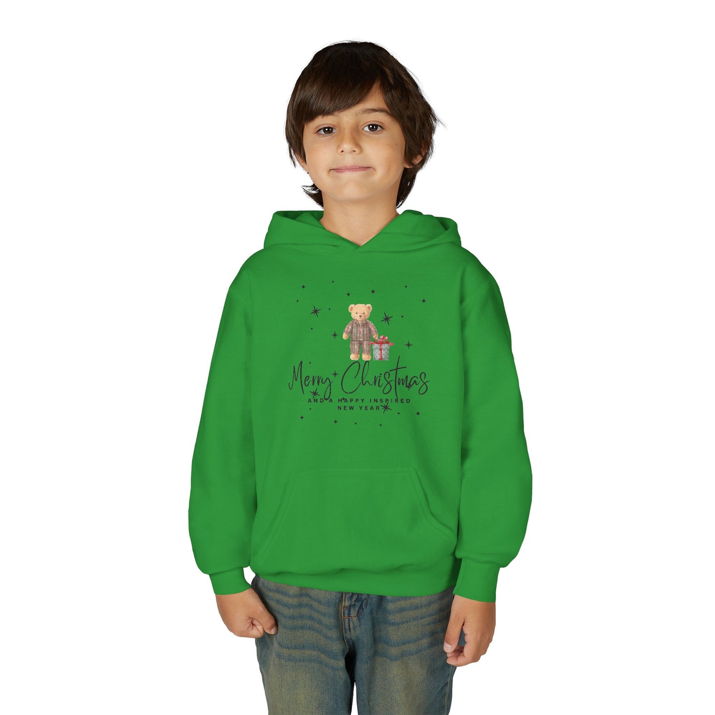 INSPIRED Youth Christmas Teddy Holiday Hoodie