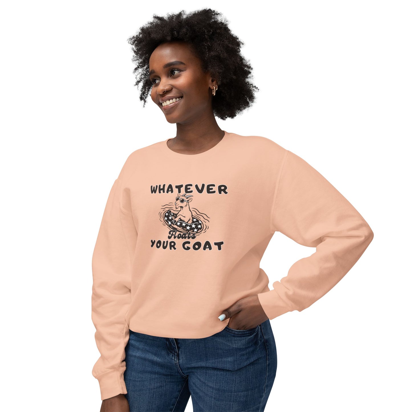 INSPIRED Goat Unisex Lightweight Crewneck Sweatshirt