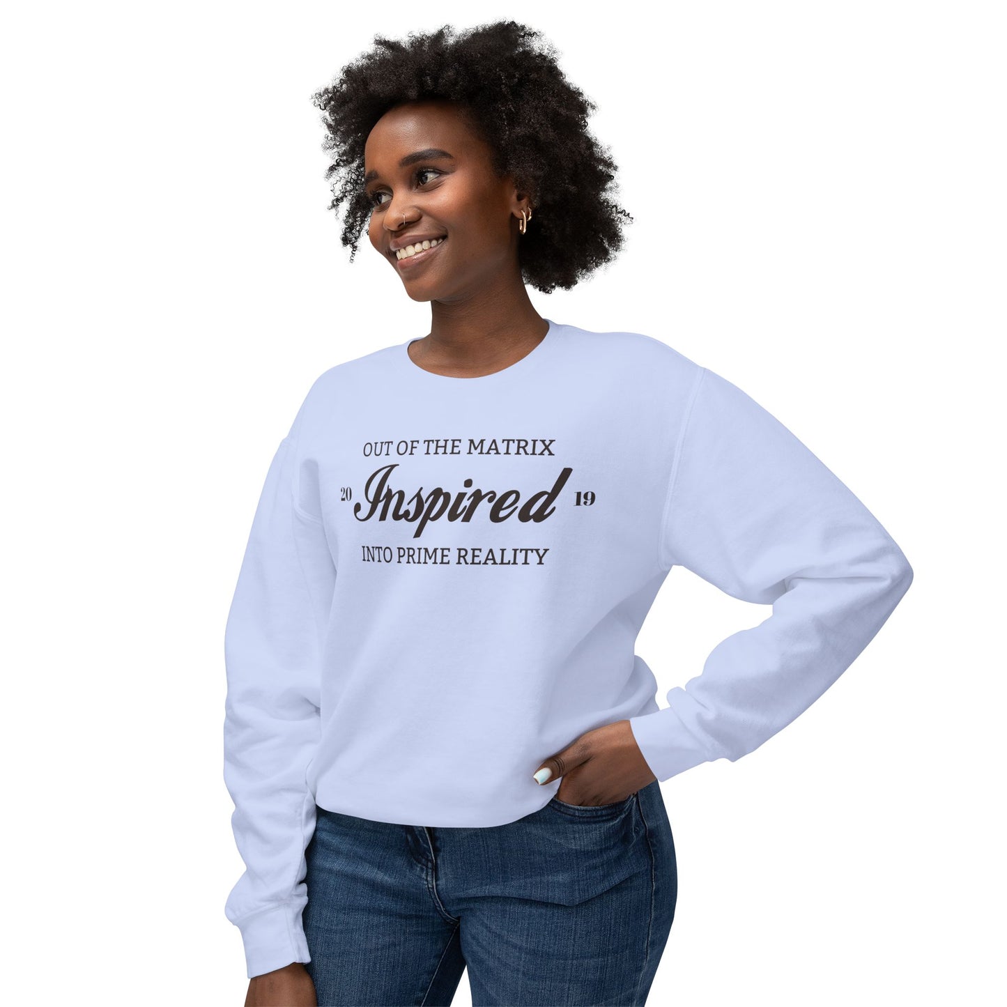 INSPIRED PRIME REALITY Unisex Lightweight Crewneck Sweatshirt