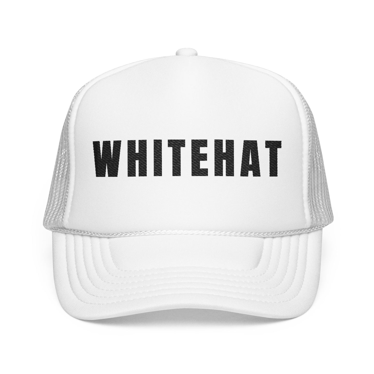 INSPIRED WHITEHAT W Embroidered Trucker Hat