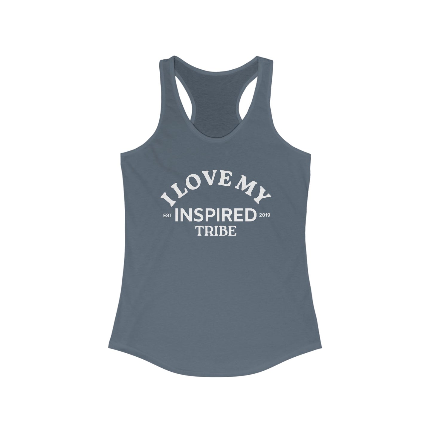 I LOVE MY INSPIRED TRIBE Women's Racerback Tank