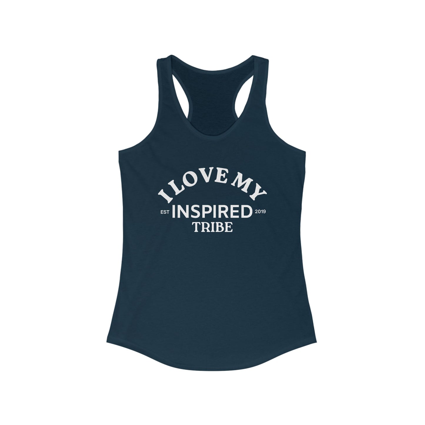 I LOVE MY INSPIRED TRIBE Women's Racerback Tank