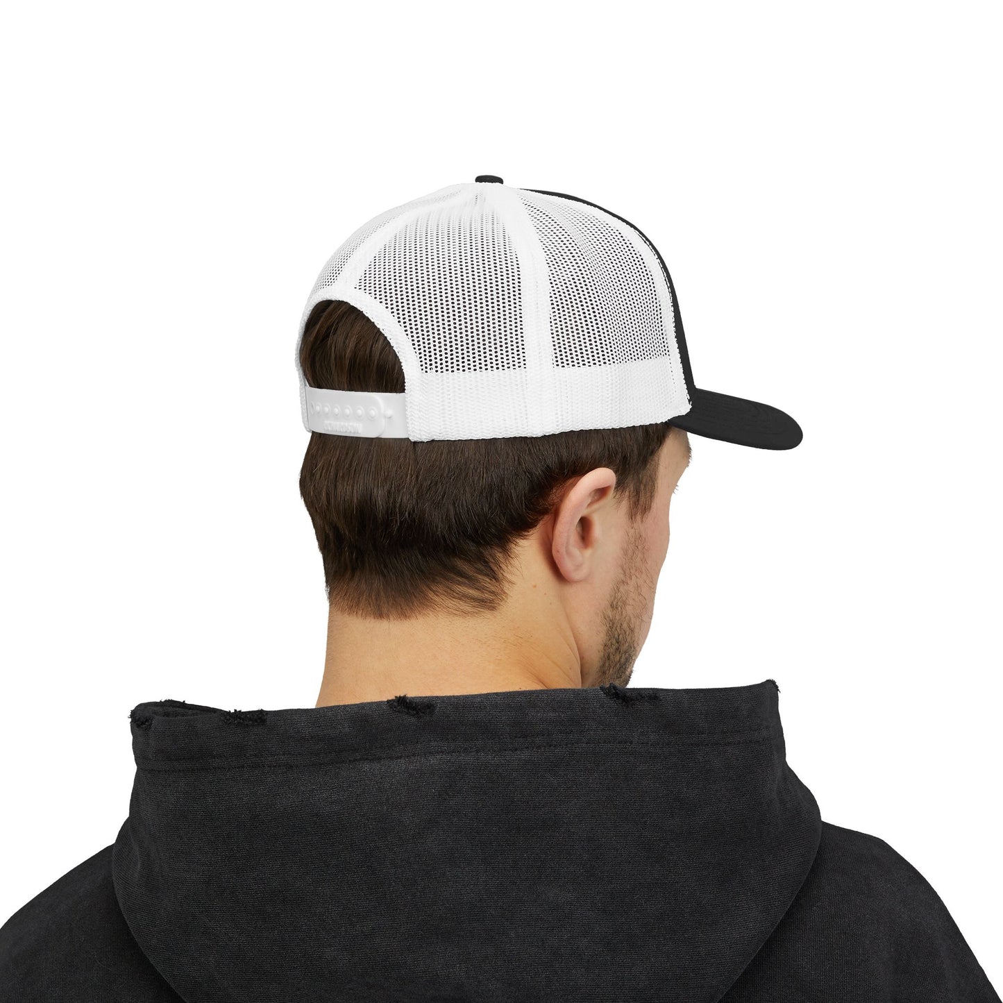 INSPIRED WHITEHAT Trucker Cap  Embroidered Mesh Snapback