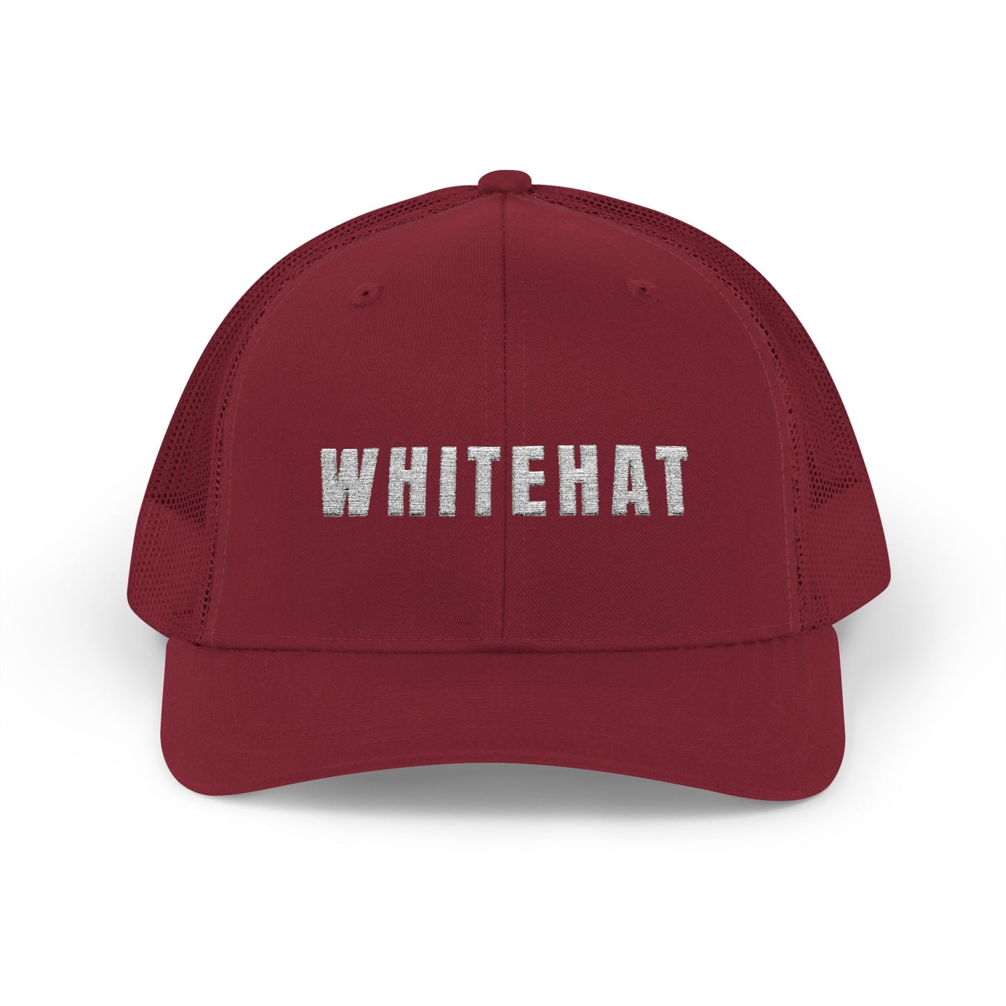 INSPIRED WHITEHAT Trucker Cap  Embroidered Mesh Snapback