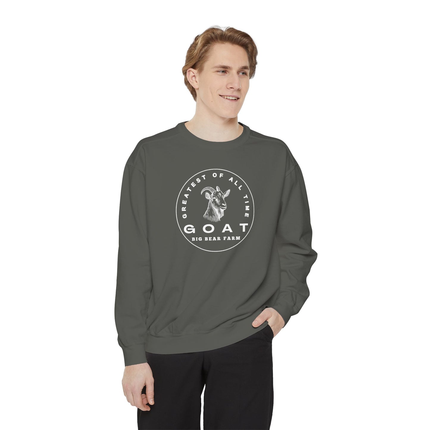 INSPIRED GOAT UNISEX Garment-Dyed Sweatshirt