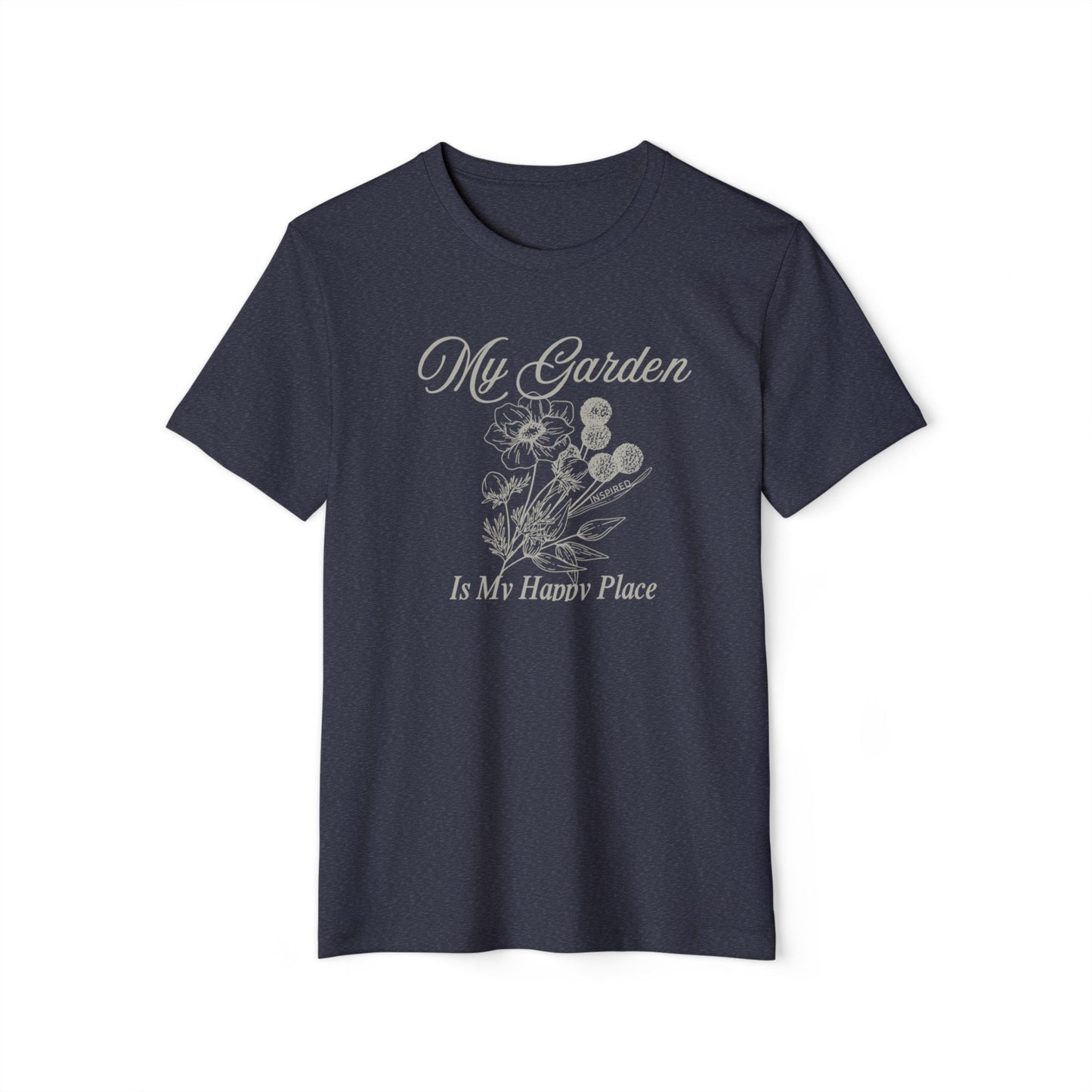 INSPIRED GARDEN M Unisex Recycled ORGANIC T-Shirt