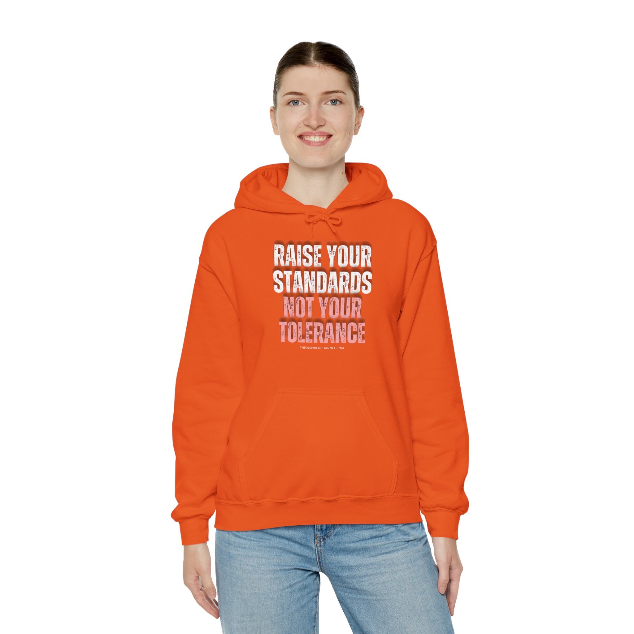 INSPIRED RAISE YOUR STANDARDS Unisex Heavy Blend™ Hooded Sweatshirt