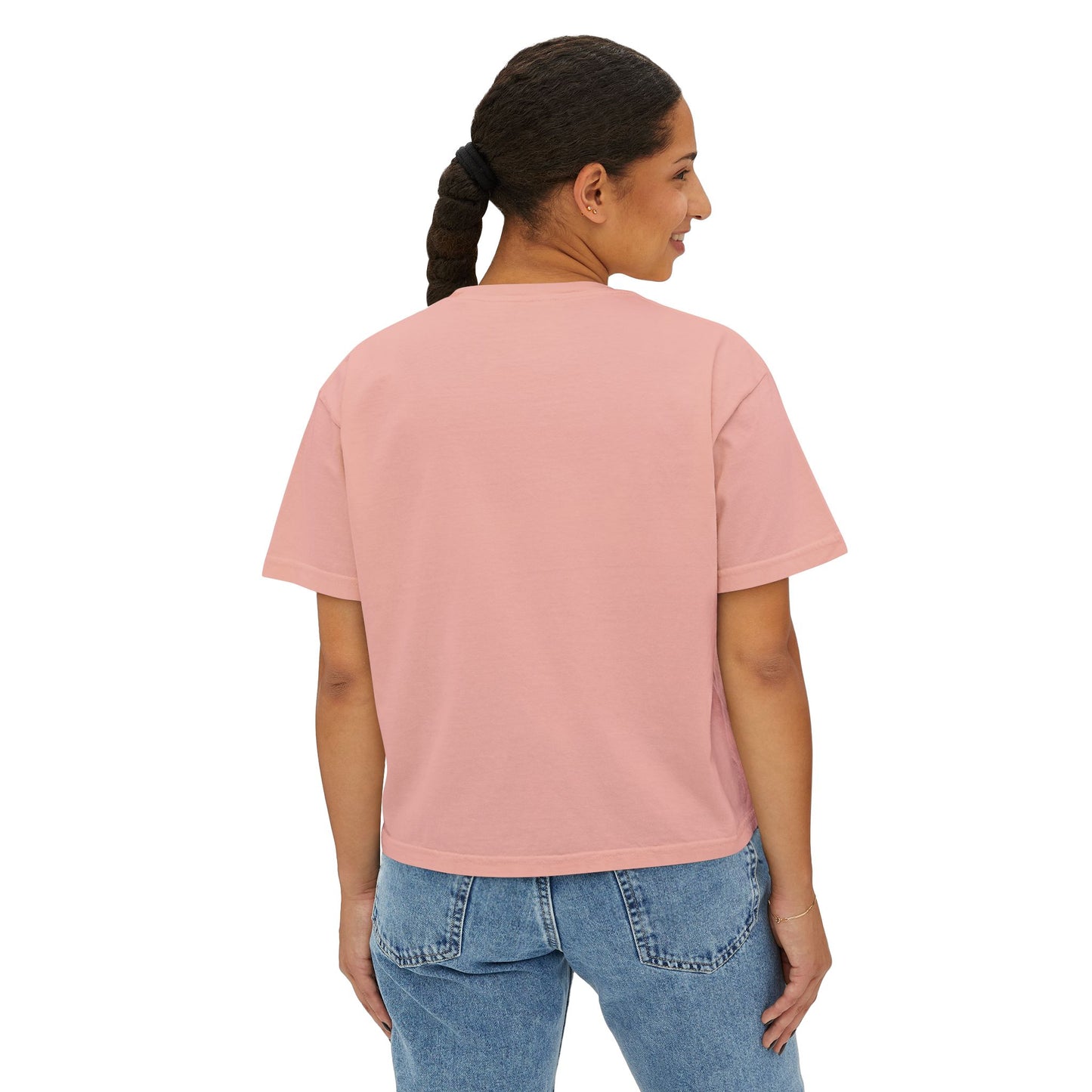INSPIRED Big Bear Farm Women's Boxy Tee — Minimal Rustic Bear Logo, Est. 2025