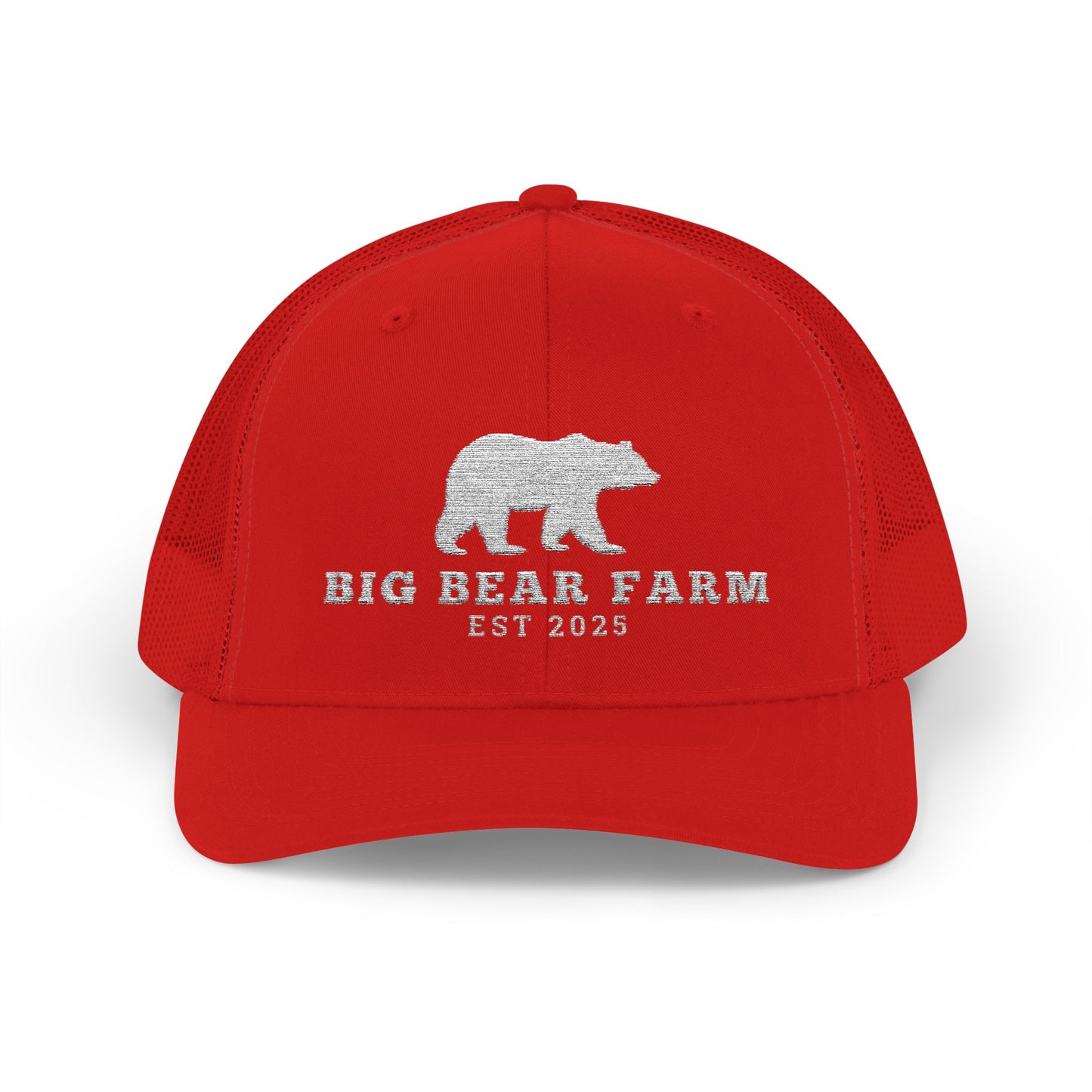 INSPIRED B B FARM W Trucker Cap  Embroidered Mesh Snapback