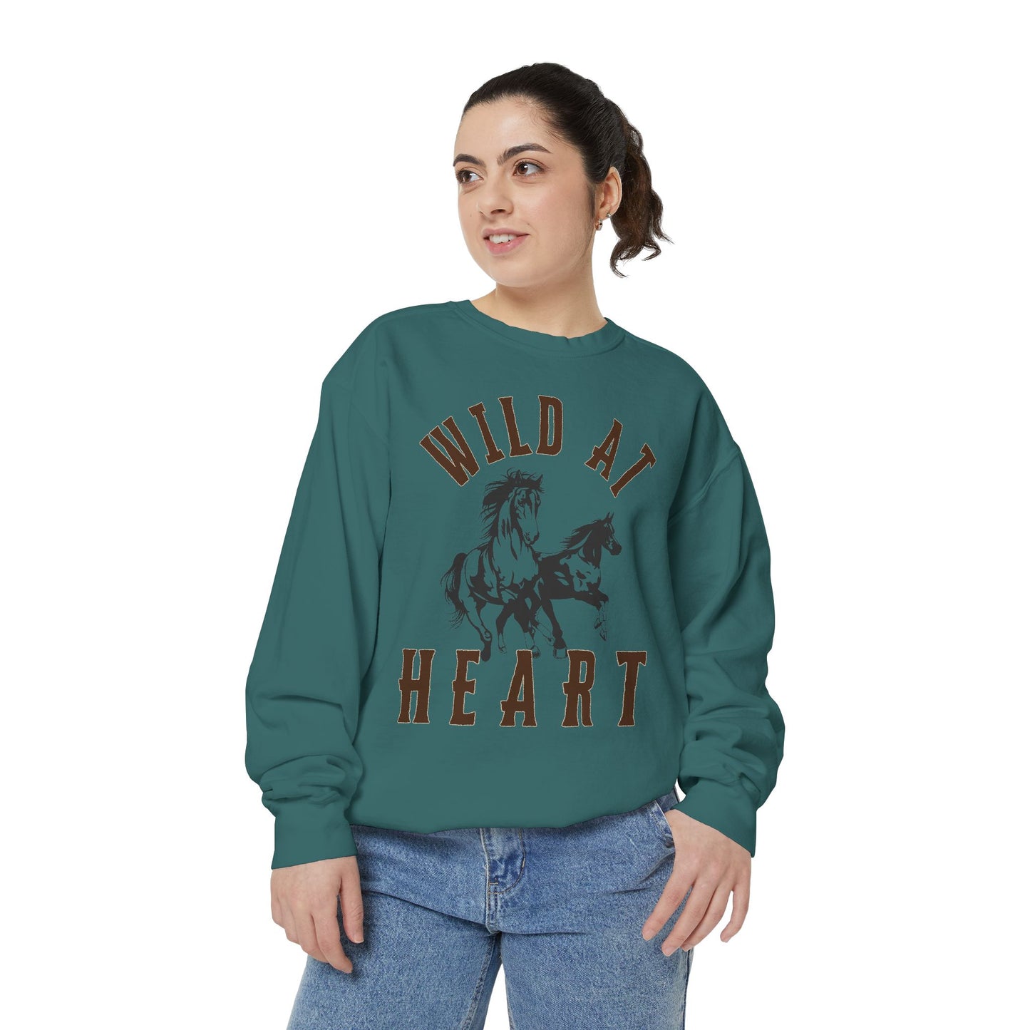 WILD AT HEART UNISEX Garment-Dyed Sweatshirt