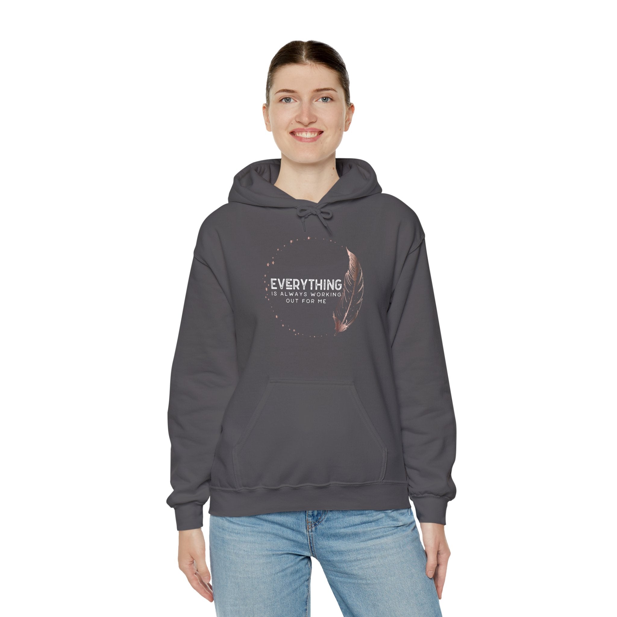 INSPIRED Everything is always... Heavy Blend Hooded Sweatshirt