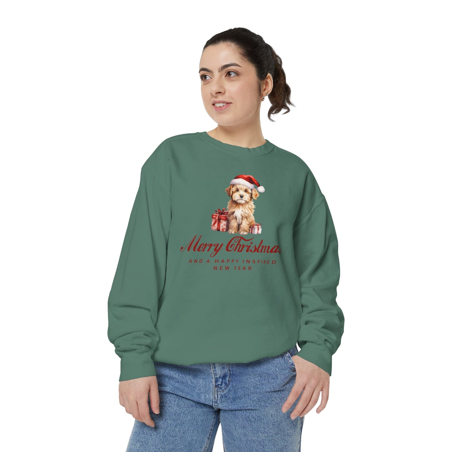 INSPIRED SPECIAL CHRISTMAS EDITION Dog UNISEX Garment-Dyed Sweatshirt
