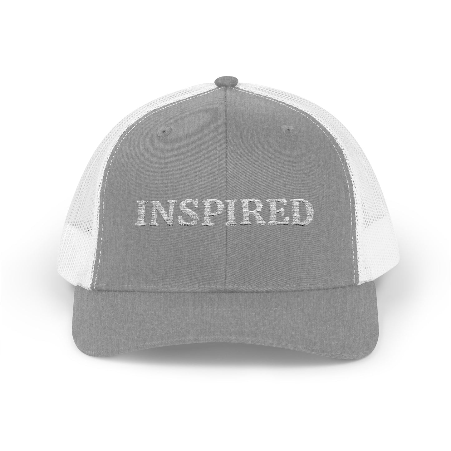 Inspired Snapback Trucker Cap — Rhinestone 'INSPIRED' Mesh Hat