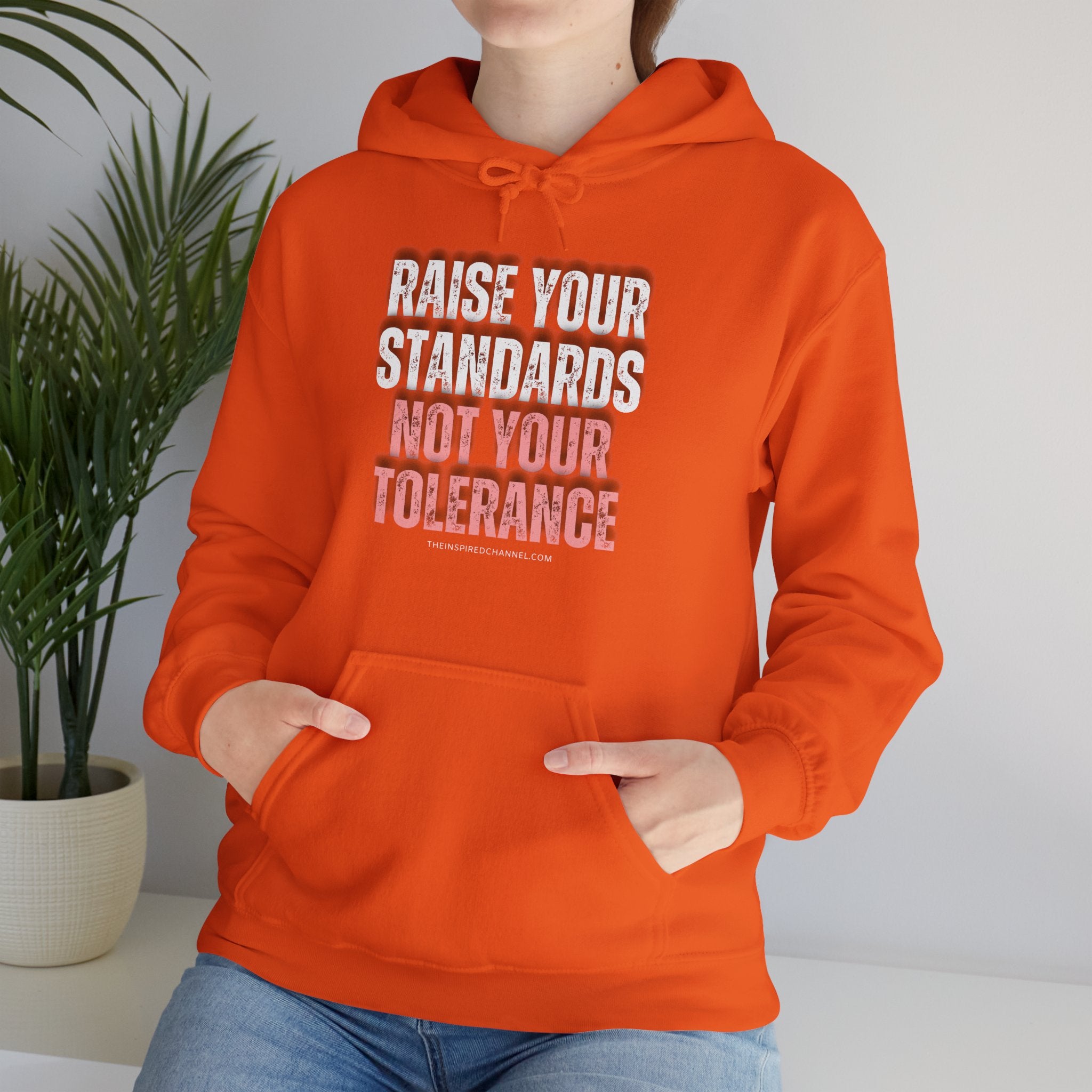 INSPIRED RAISE YOUR STANDARDS Unisex Heavy Blend™ Hooded Sweatshirt